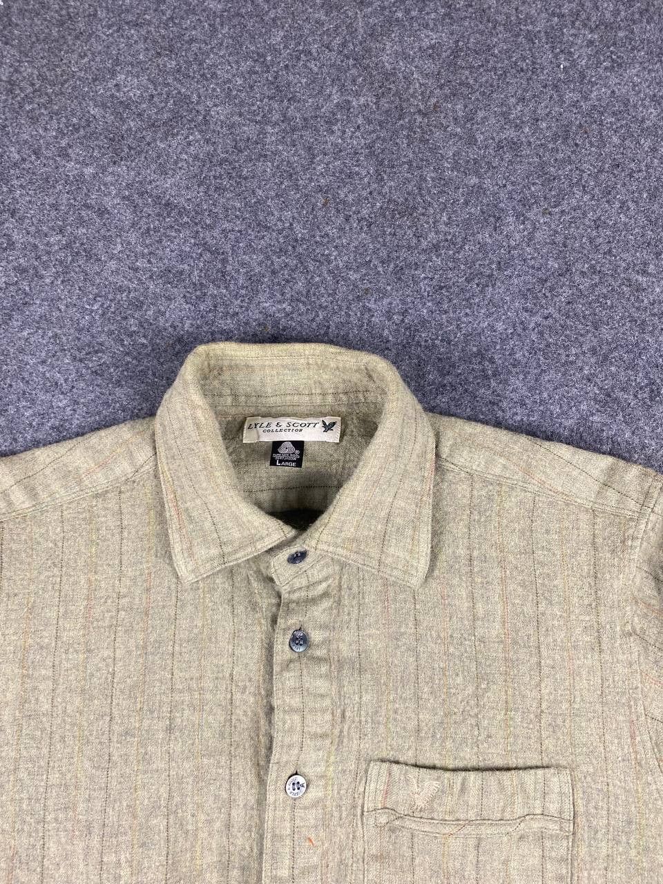 Lyle & Scott vintage lyle & scott wool shirt nice design Size US L / EU 52-54 / 3 - 2 Thumbnail