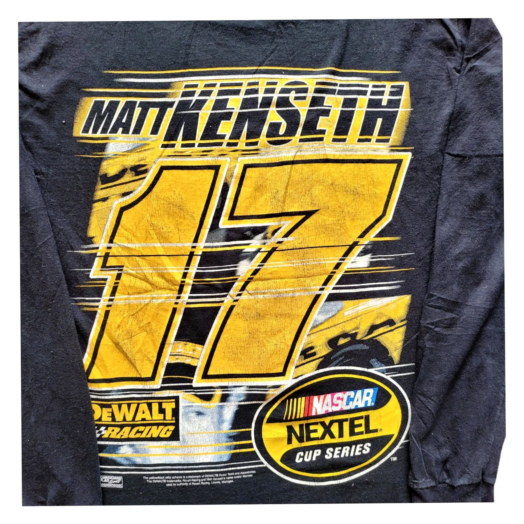 Gildan Matt Kenseth #17 NASCAR Long-Sleeve T-Shirt Gildan Large Black Racing Graphic Tee Size US L / EU 52-54 / 3 - 2 Thumbnail
