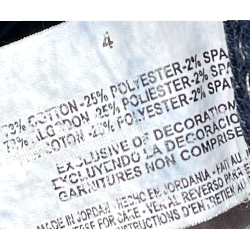 Nine West Nine West Jeans Womens Cropped Denim Mid Rise 31 in Waist Blue 4 Regular Cotton Blend 5-Pocket Design Belt Loops Adult Womens Size 27" / US 4 / IT 40 - 5 Thumbnail