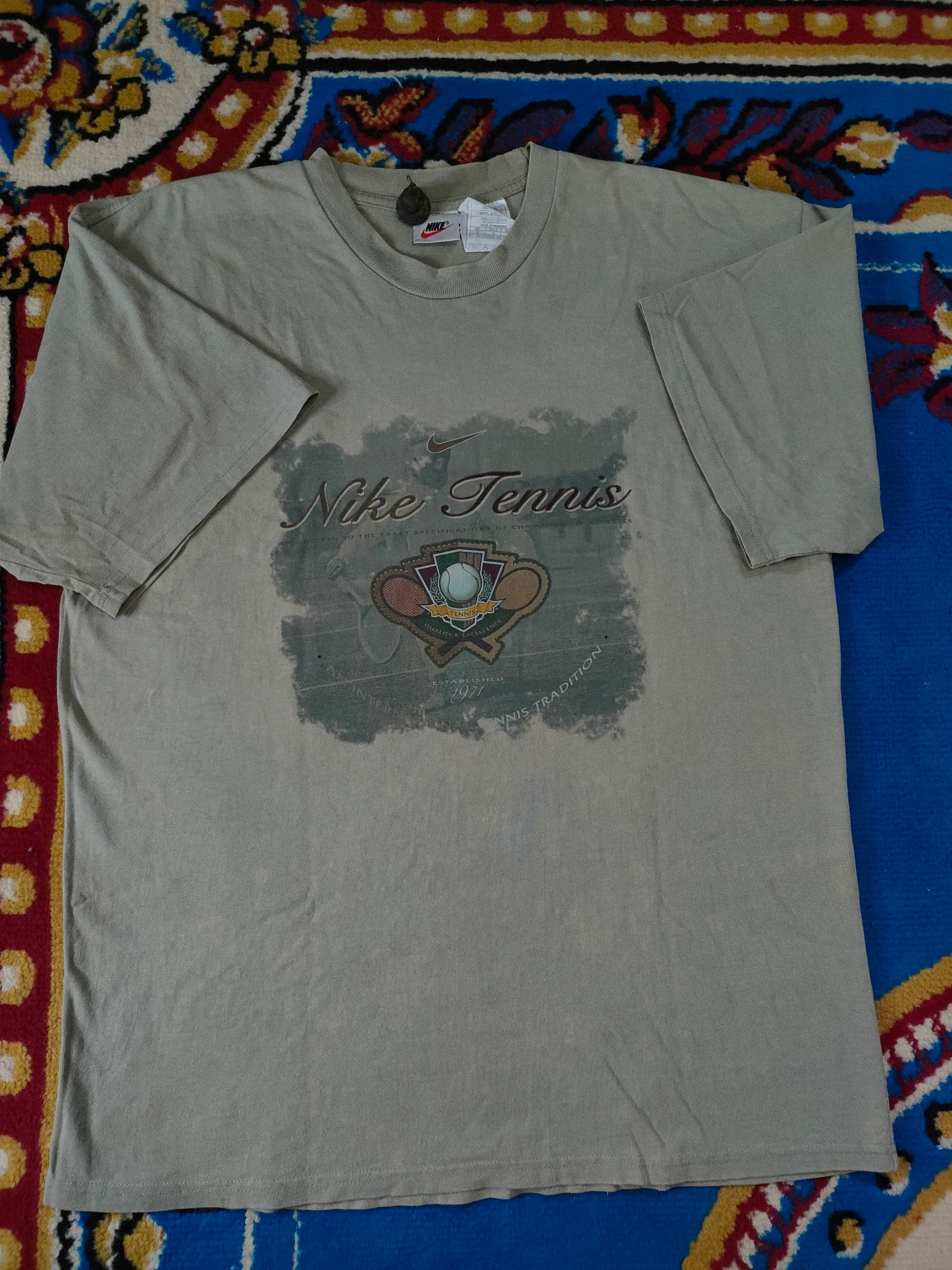 Nike 90's Nike Tennis Tee Size US M / EU 48-50 / 2 - 1 Thumbnail