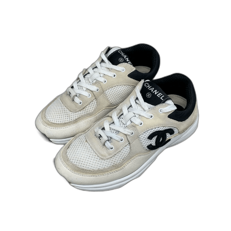 Chanel Chanel Black and White Panda Sneakers -2505 Size US 6.5 / IT 36.5 - 1 Thumbnail