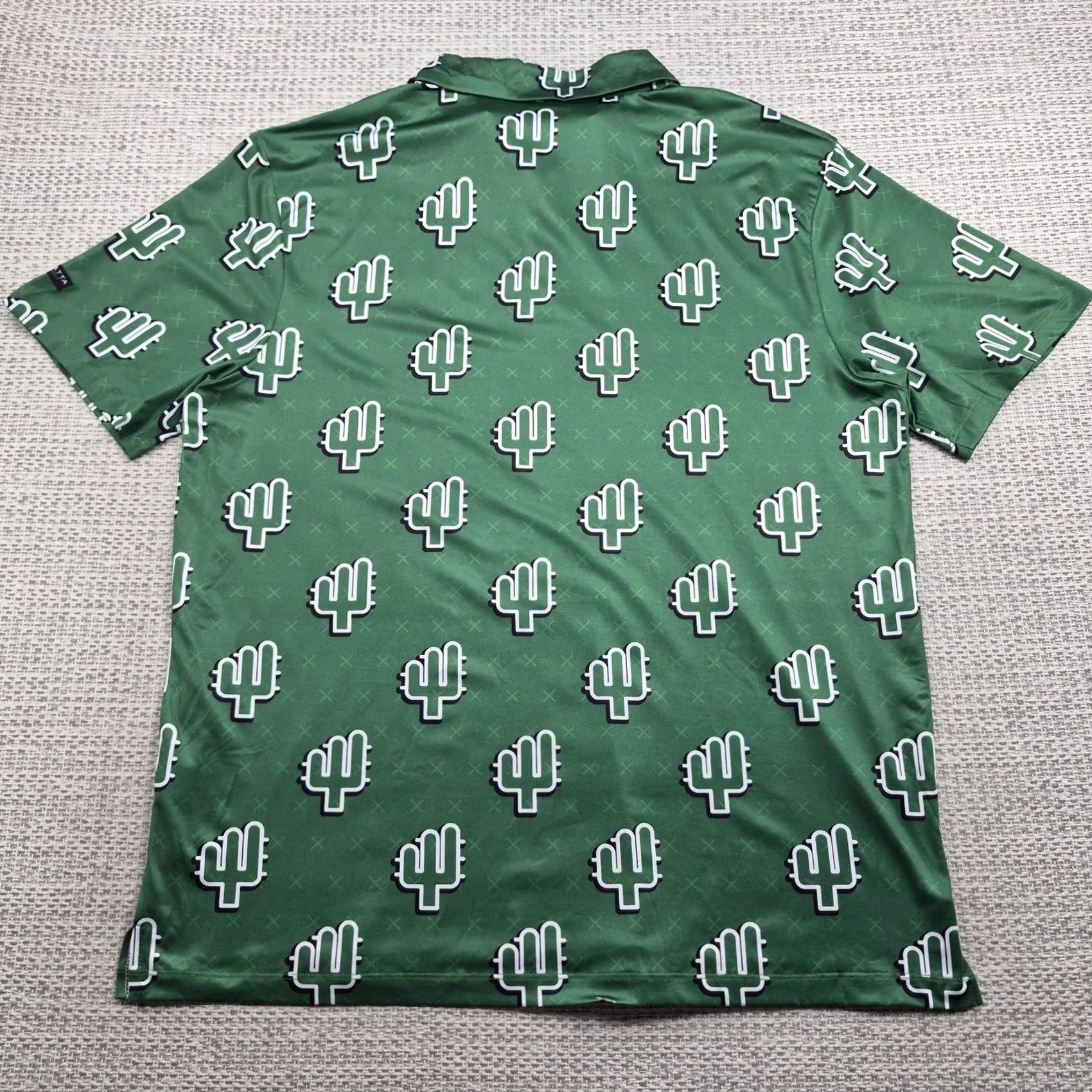 Vintage Yatta Golf Polo Golf Shirt Mens 2XL Green Cactus Arizona Performance Stretch Size US XXL / EU 58 / 5 - 6 Thumbnail