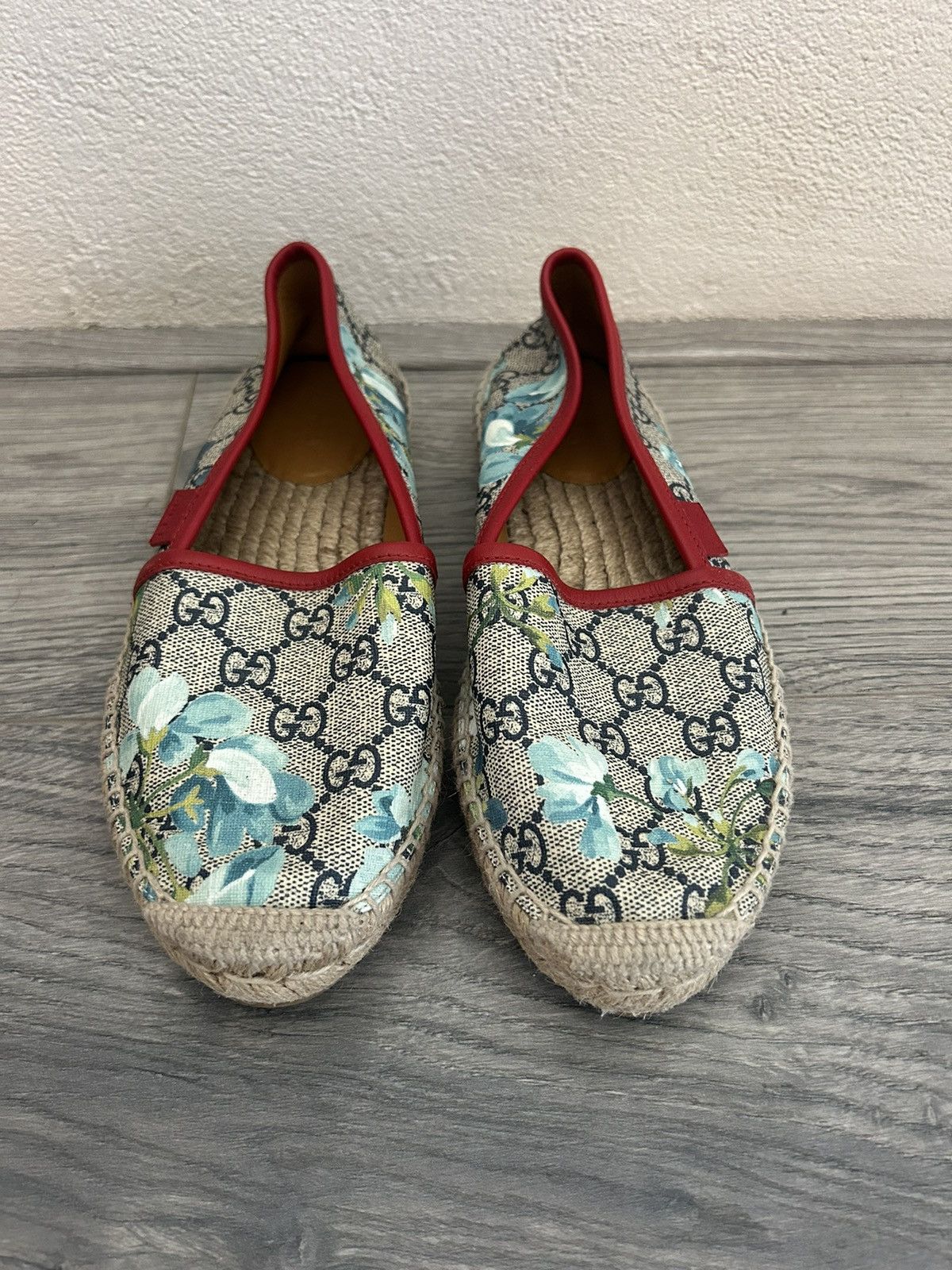 Gucci Gucci Floral Monogram Print Espadrilles Size US 5.5 / IT 35.5 - 1 Thumbnail