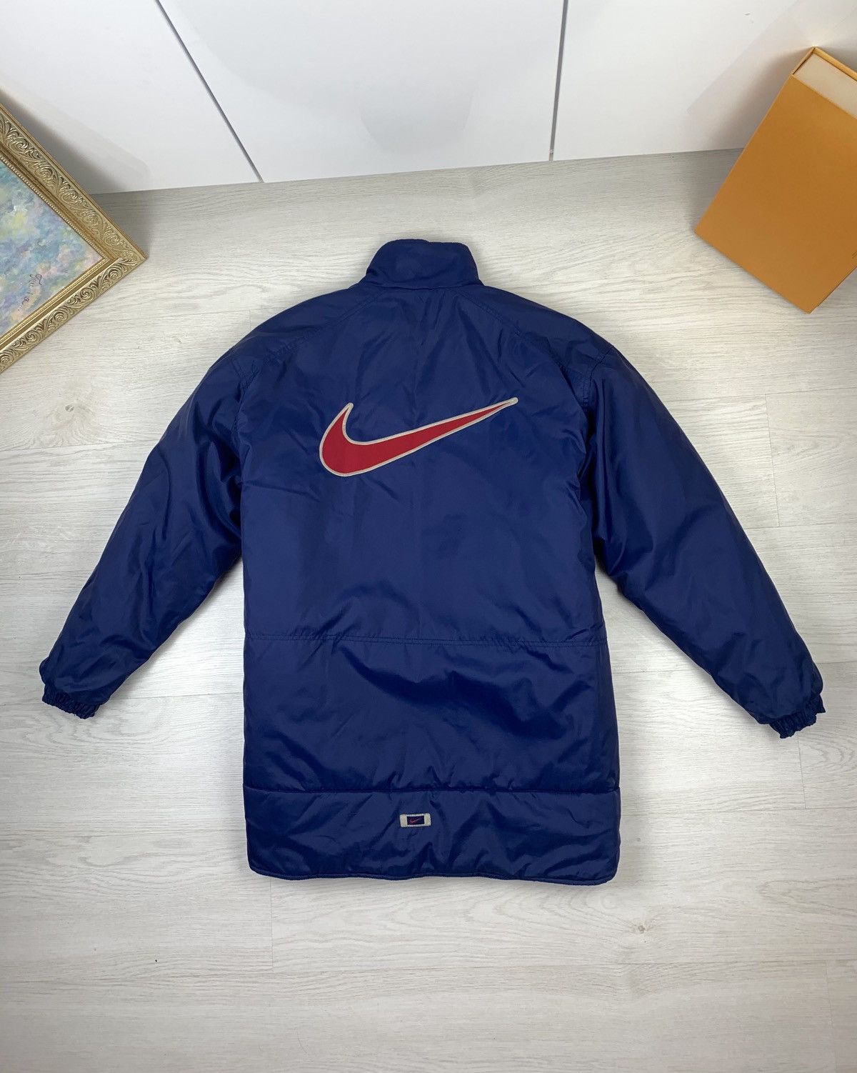 Vintage Vintage 90s Nike Embroidered Big Logo Swoosh Jacket Size US M / EU 48-50 / 2 - 11 Thumbnail