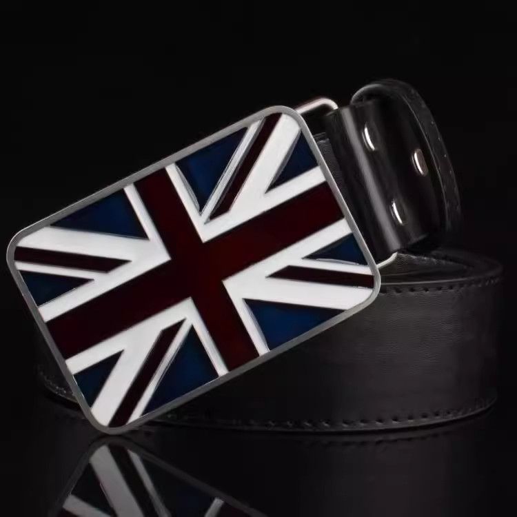 Designer New Trend Vintage Belt Riveted Belts Menswear Accessories Size ONE SIZE - 1 Thumbnail