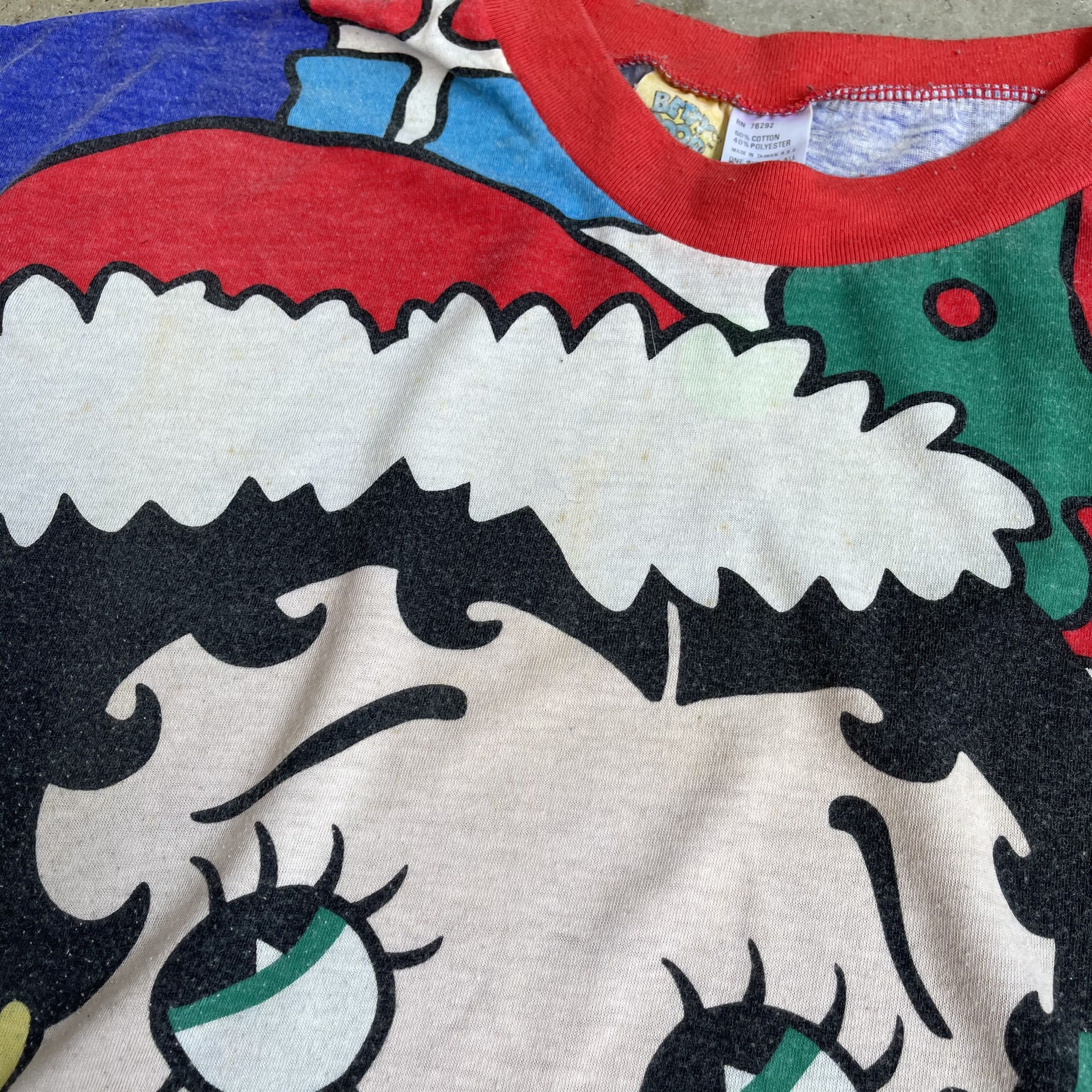 Vintage Vintage Betty Boop Chrismas All Over Print T-shirt Size US XL / EU 56 / 4 - 5 Thumbnail