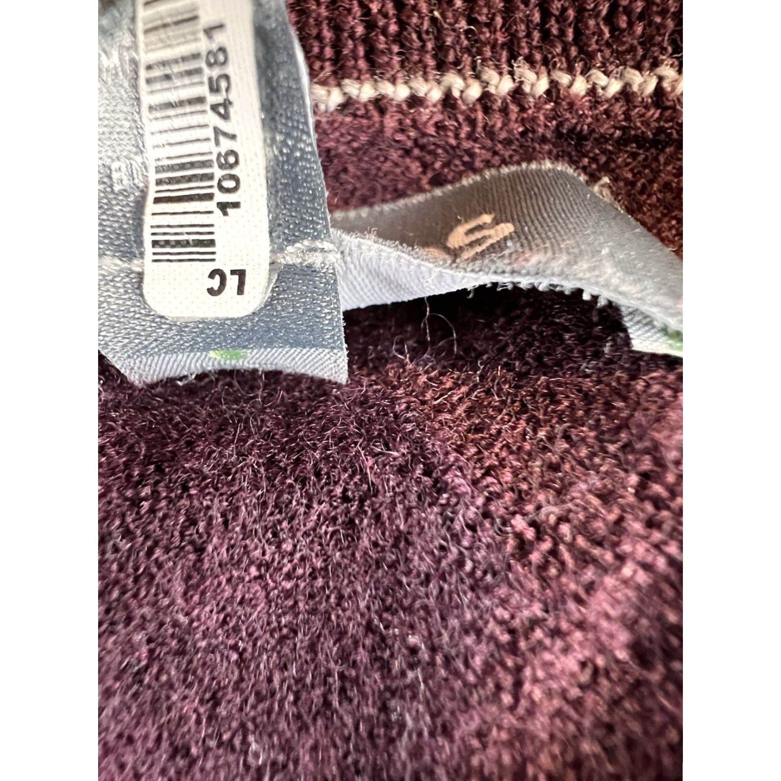 Bonobos Bonobos Sweater L Slim Merino Wool V-Neck Mens Pullover Maroon Size US L / EU 52-54 / 3 - 4 Thumbnail