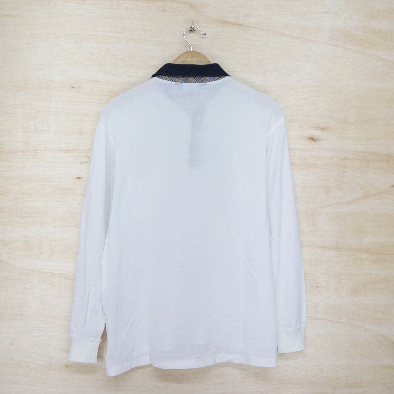CHRISTIAN DIOR Mini Logo Embroidered Polo Shirt Long Sleeve
