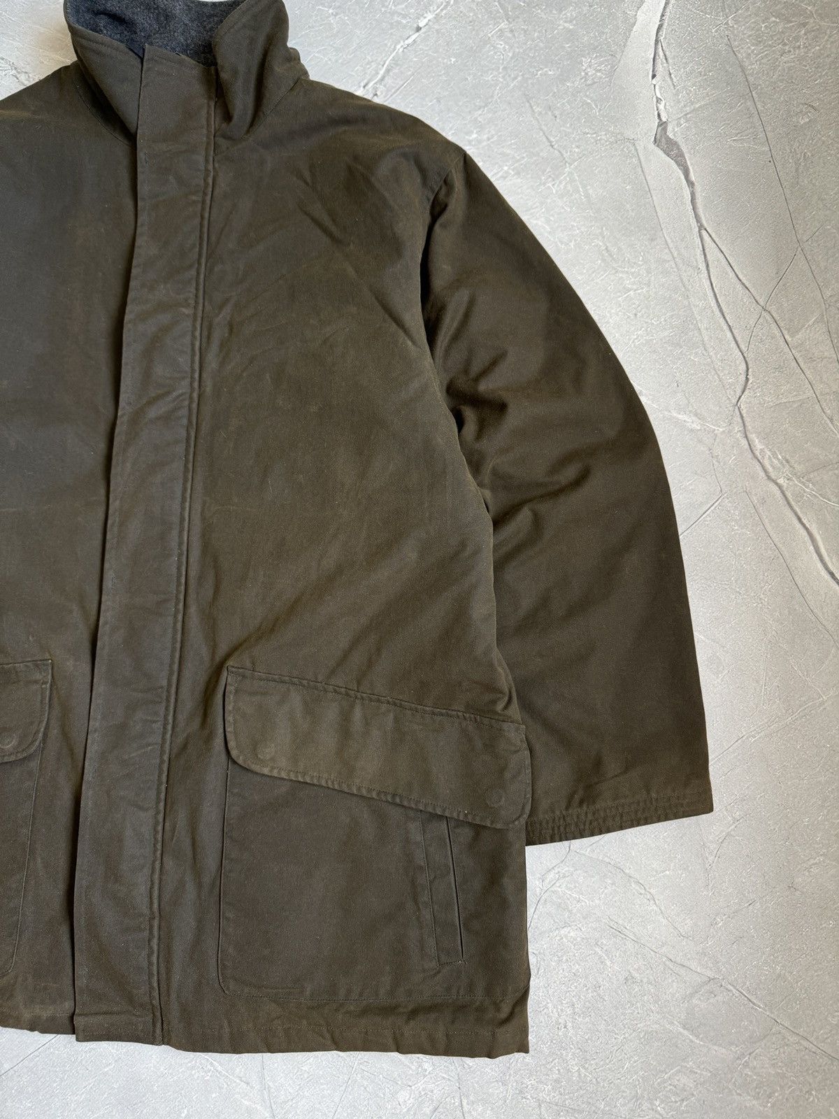 Polo Ralph Lauren Vintage 90s Polo Ralph Lauren Waxed Coat Khaki Size US L / EU 52-54 / 3 - 4 Thumbnail