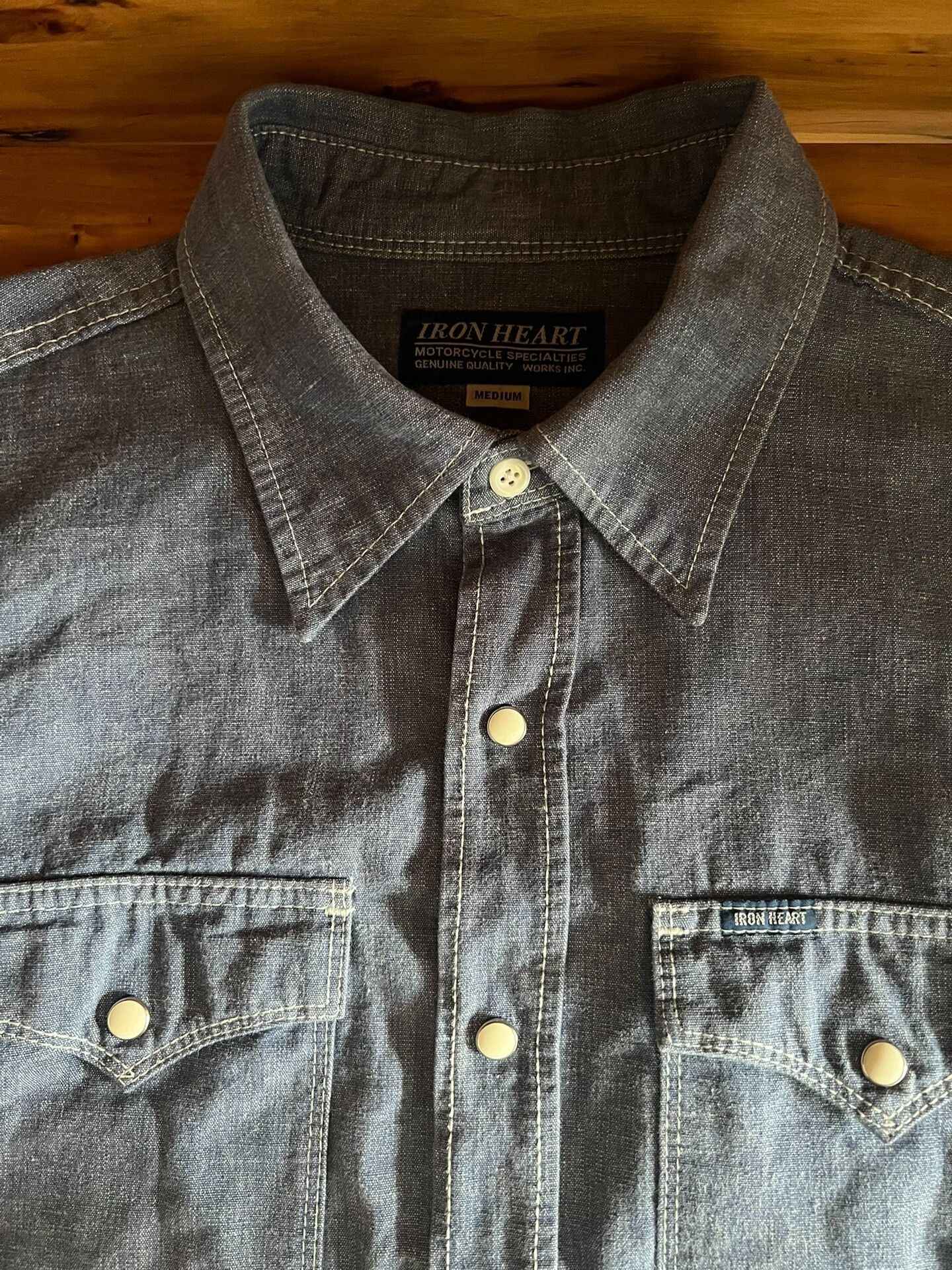 Iron Heart Iron Heart Indigo Selvedge Denim Work Shirt Size US M / EU 48-50 / 2 - 9 Thumbnail