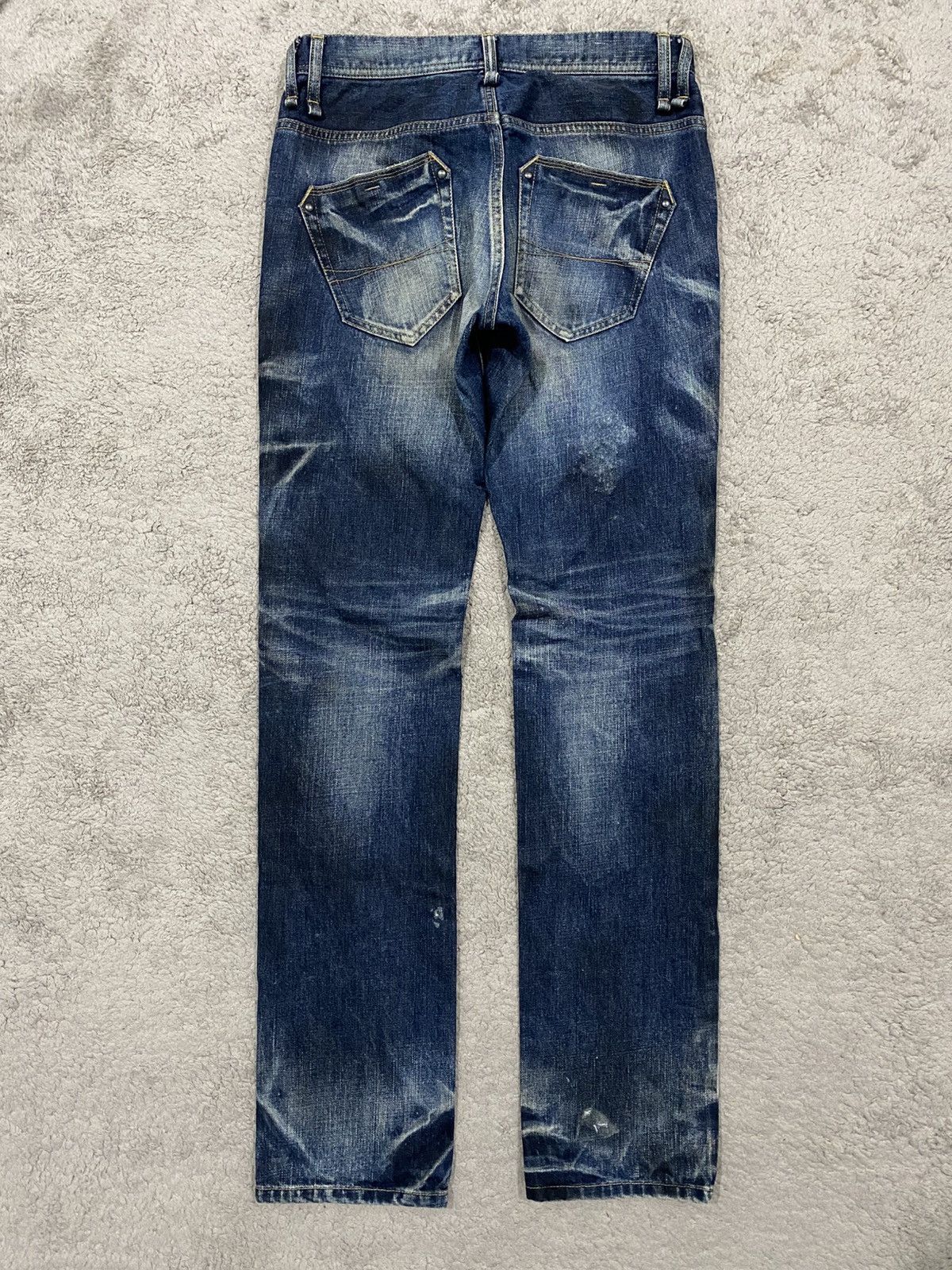 Tornado Mart NEED GONE ‼️ Rattle Trap Distressed Rusty Denim Jeans Punk Size US 31 - 8 Thumbnail