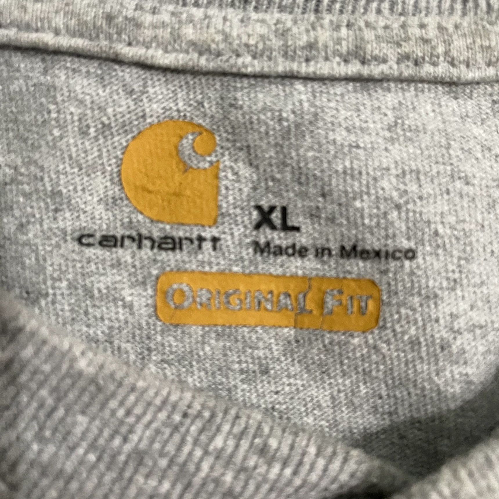 Carhartt VINTAGE Carhartt Heavy Duty original fit Henley Gray shirt Mens XL Size US XL / EU 56 / 4 - 4 Thumbnail