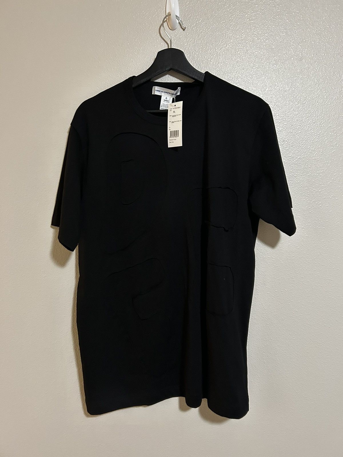 Comme des Garcons SHIRT Comme Des Garçons Shirt Patch Detail Men's Knit T-Shirt Size US XL / EU 56 / 4 - 1 Thumbnail