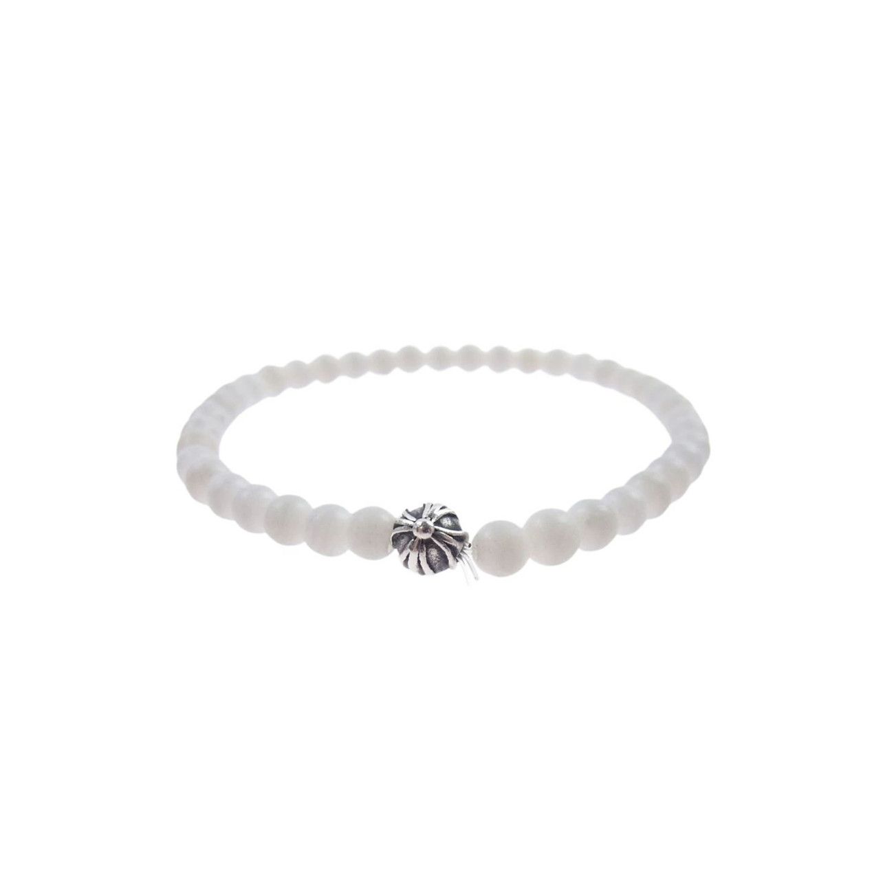 Pre-owned Chrome Hearts 4mm Beads Bracelet