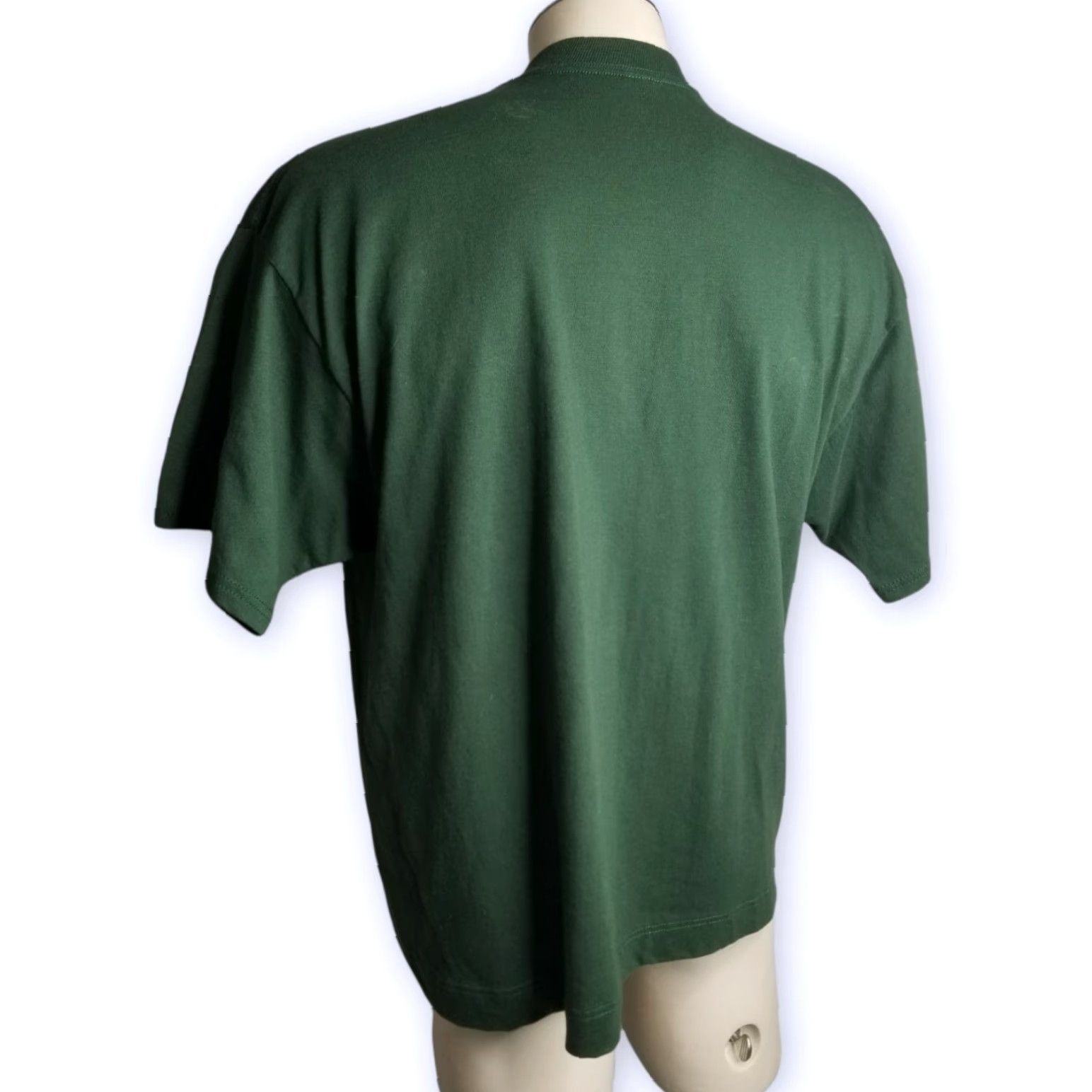 Jerzees VINTAGE Mens XL Bling Embellished Poinsettia Ugly Christmas T Shirt Celebrity Style Embellished Tee 1990s Green Mens Size US XL / EU 56 / 4 - 5 Thumbnail