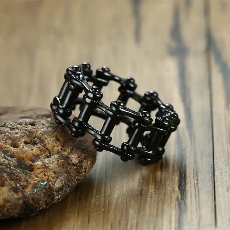 Vintage Punk Style Mechanical Simulation Chain Ring Size ONE SIZE - 1 Thumbnail