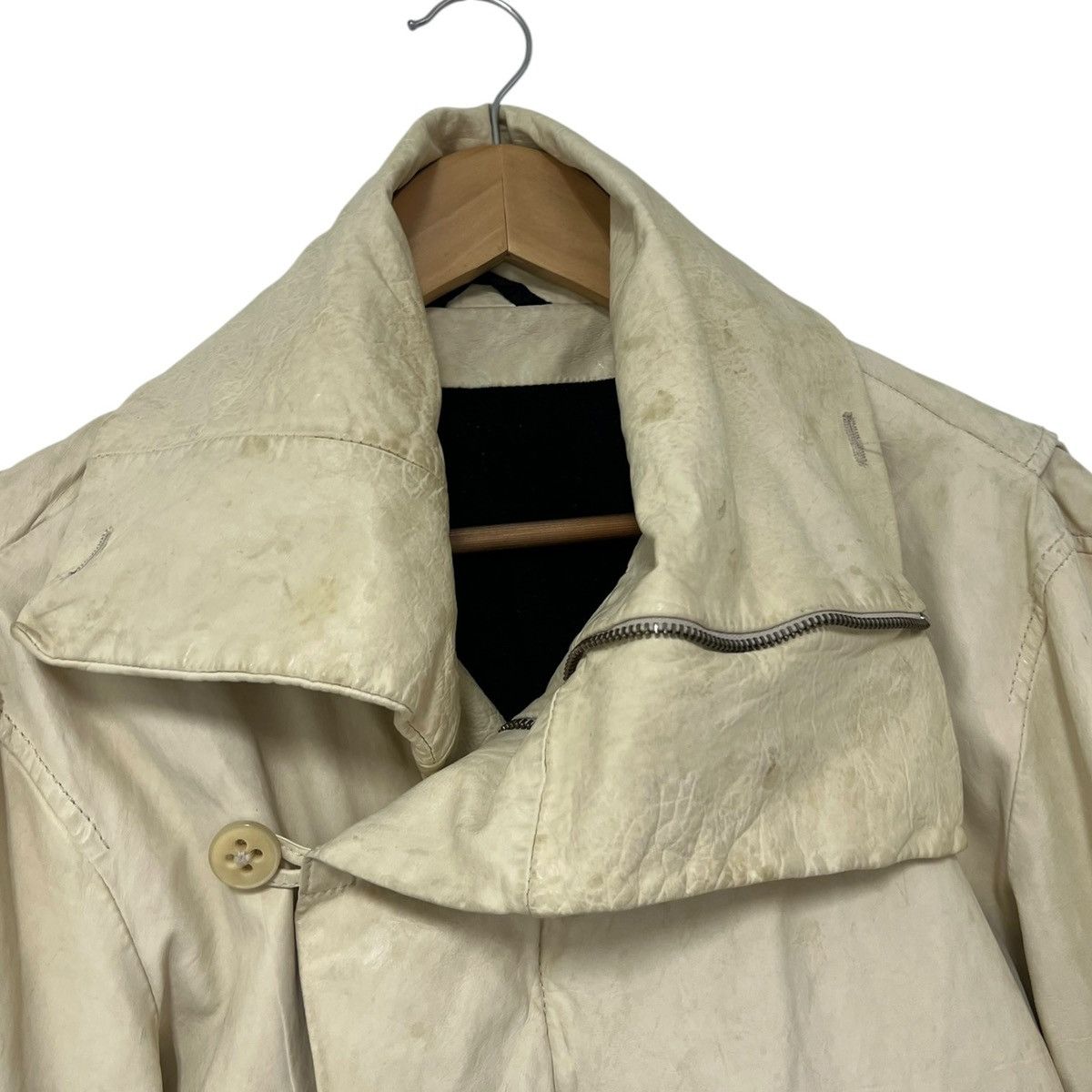 Ann Demeulemeester Ann d sample leather jacket Size US M / EU 48-50 / 2 - 4 Thumbnail