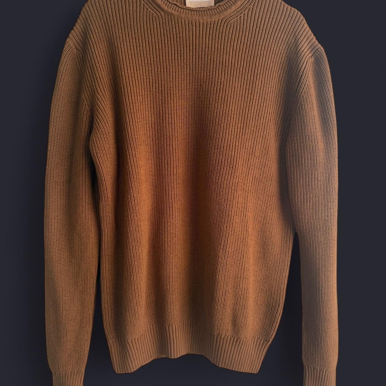 Christian Kimber Italian Winton Cotton Knit - Ochre Size US L / EU 52-54 / 3 - 3 Thumbnail