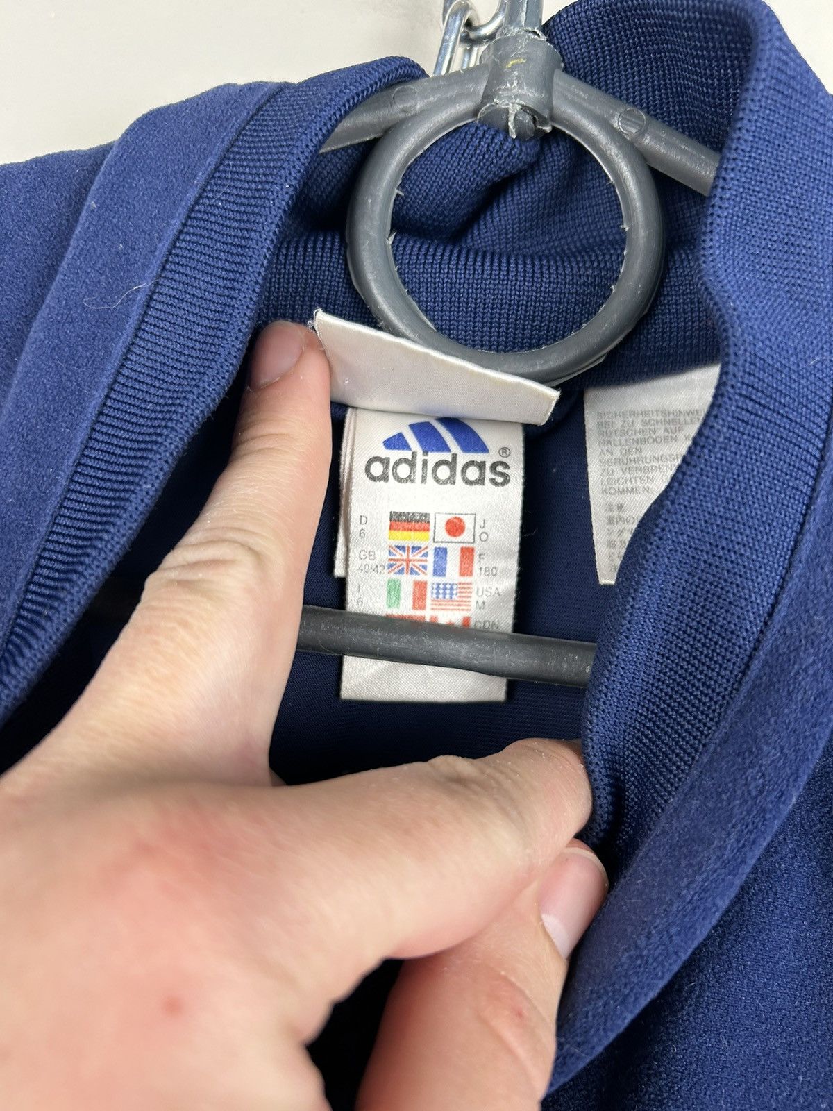Vintage Vintage 90s Adidas Real Madrid Zip Jersey Rare Size US M / EU 48-50 / 2 - 16 Thumbnail