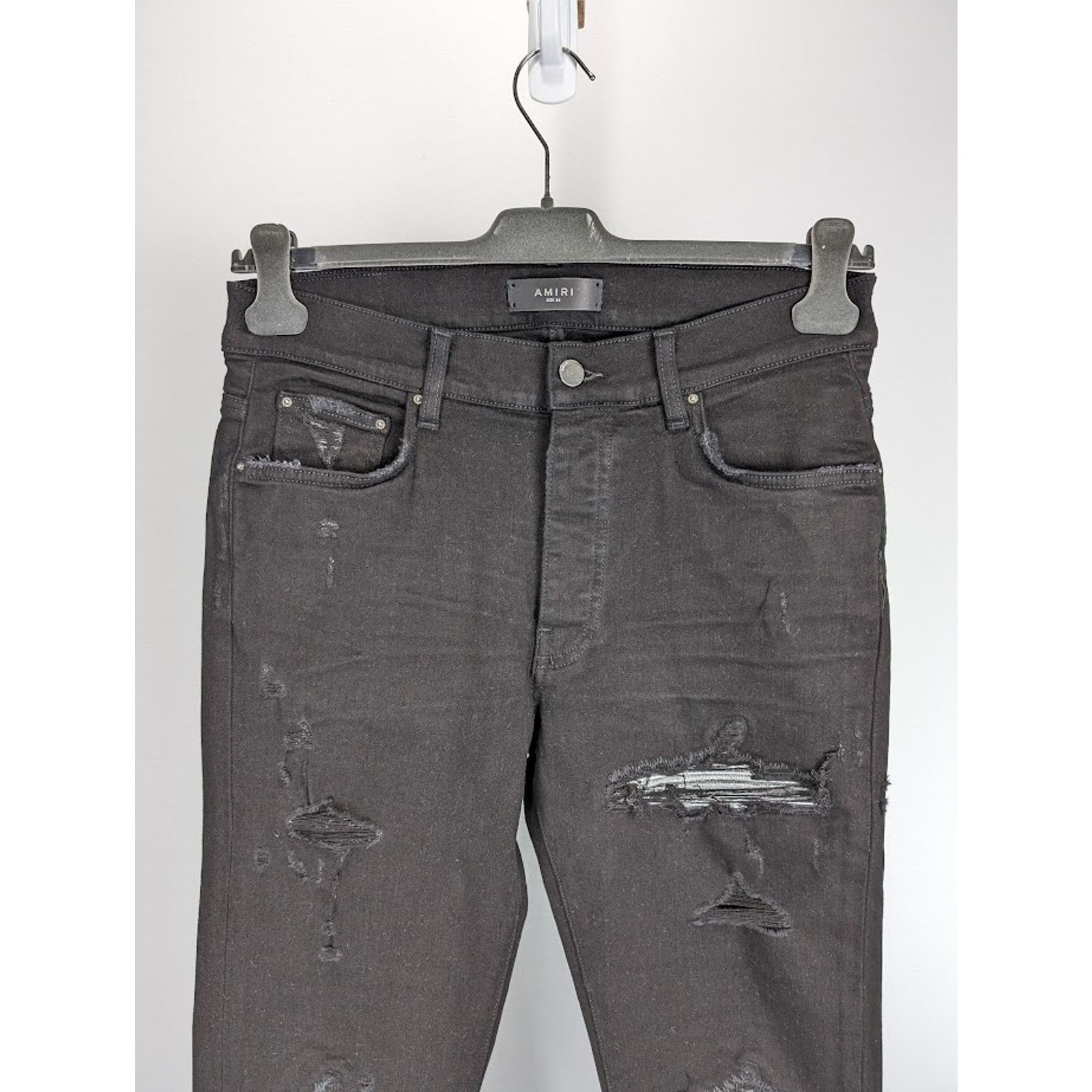 Amiri o1rshd1 MX1 Jean in Black/Silver Size US 34 / EU 50 - 4 Thumbnail