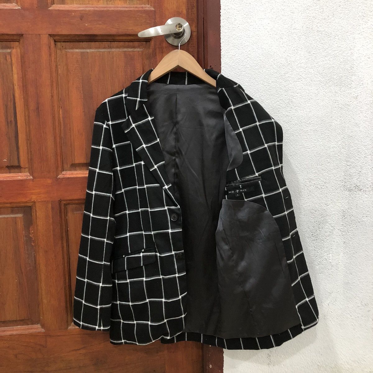 Designer × Japanese Brand × NO ID No Id Black Square Style Blazer Jacket Size 34R - 2 Thumbnail