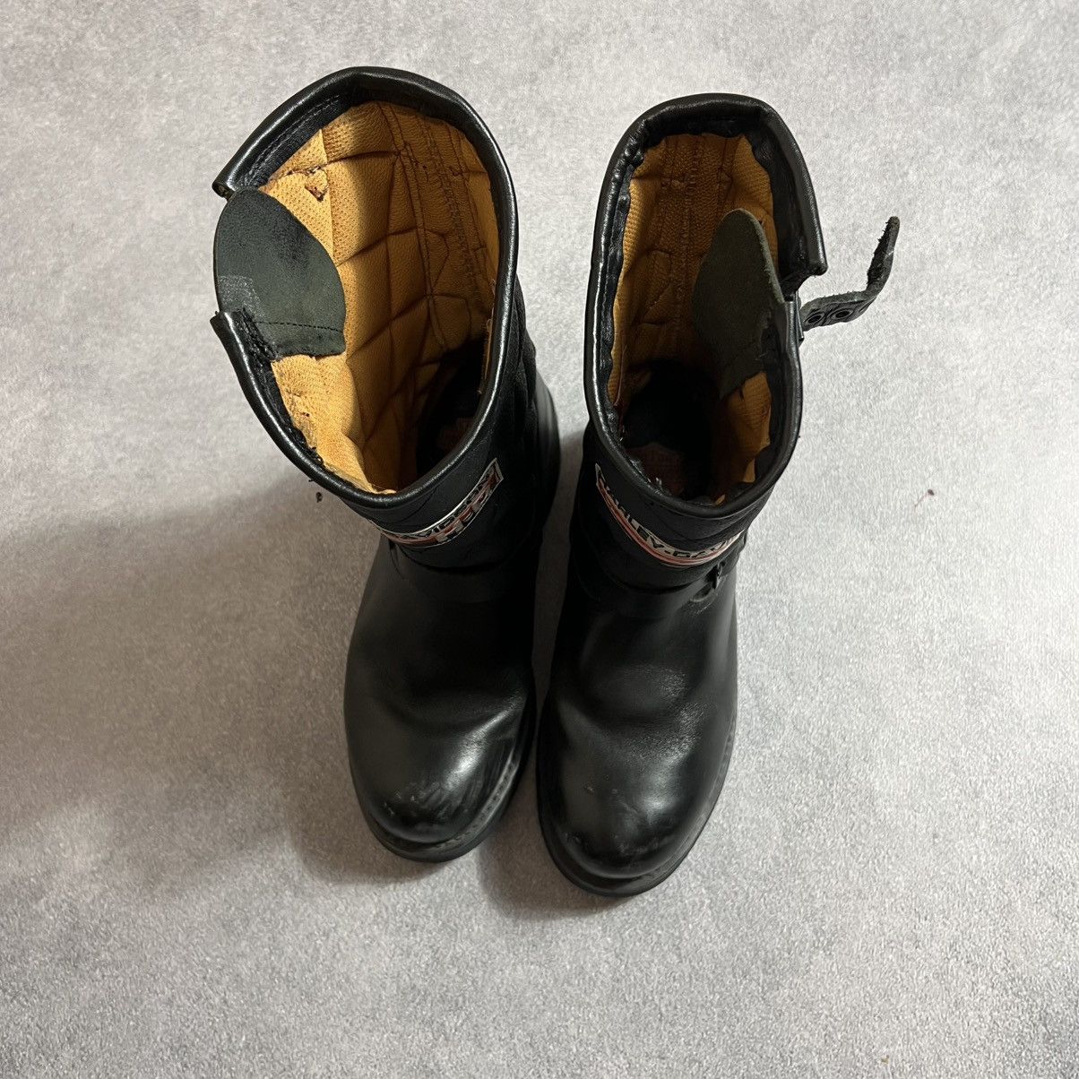 Harley Davidson 🖤 Vintage Harley-Davidson Quilted Leather Biker Boots Size US 7 / IT 37 - 4 Thumbnail