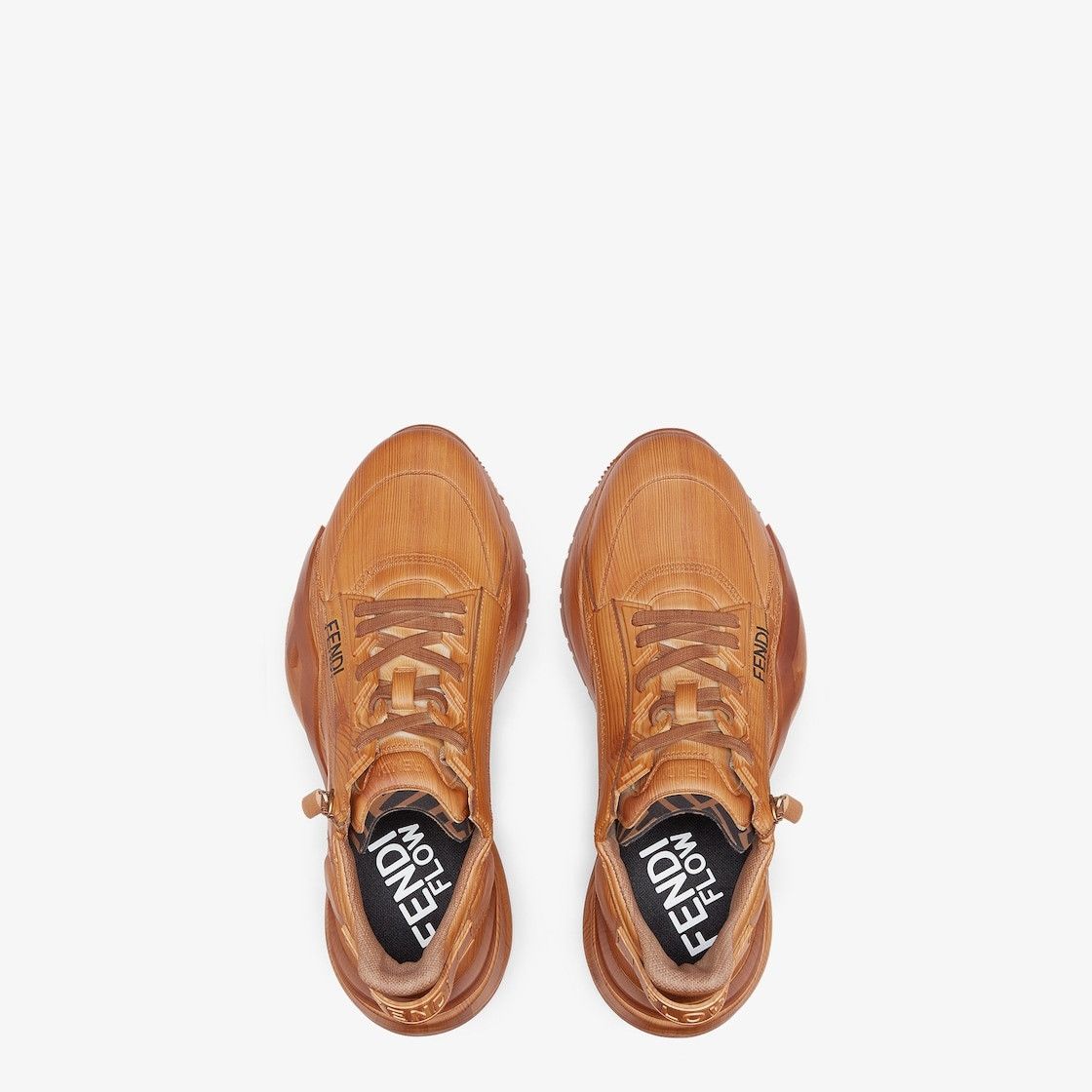 Fendi o1w1db10525 Flow Sneakers in Brown Size US 8 / EU 41 - 4 Thumbnail