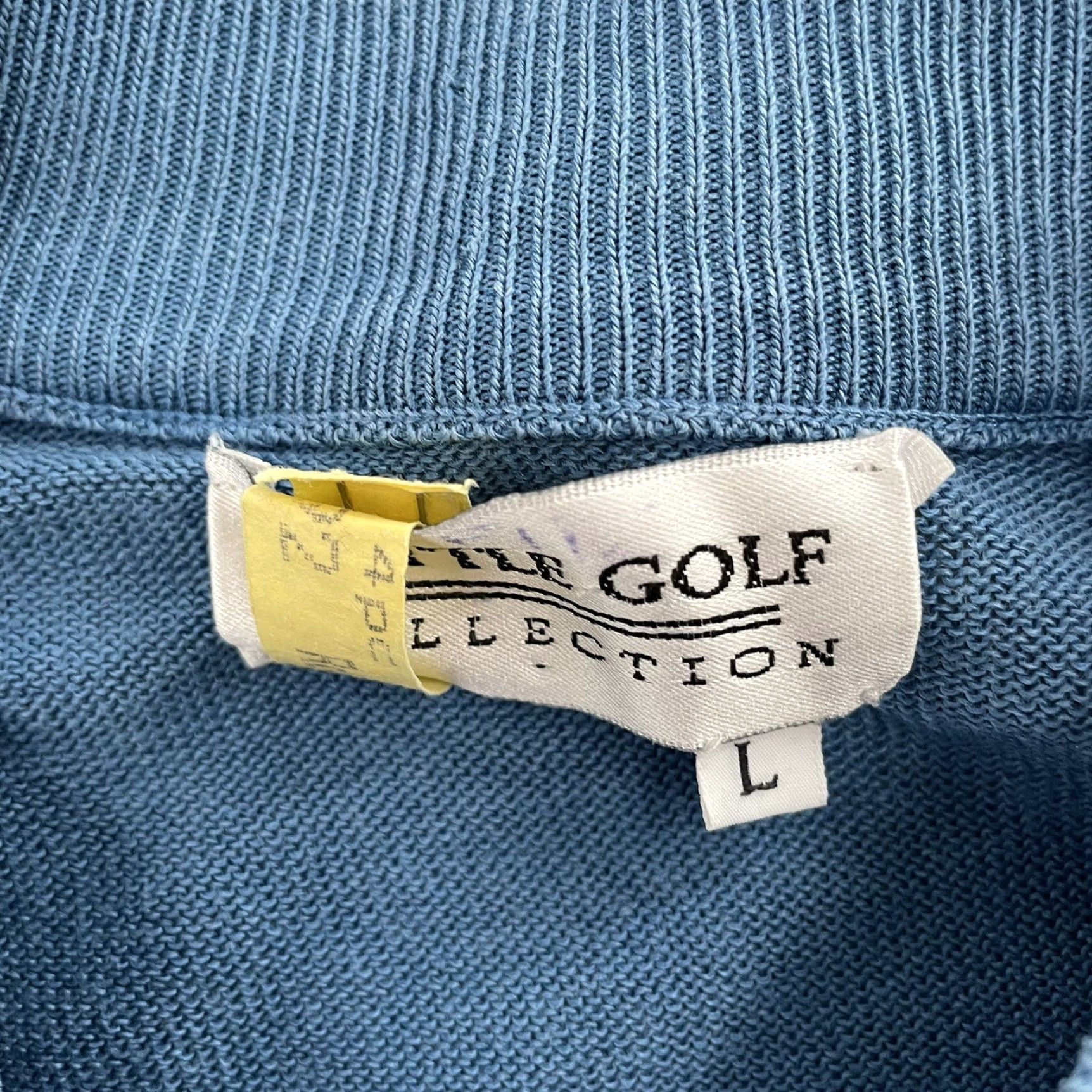 Vintage VINTAGE Tuttle Golf Sweater Adult Large Knit Pullover Blue Silk Classic Mens L Crew Neck Knitwear Holiday Golfman Size US L / EU 52-54 / 3 - 3 Thumbnail