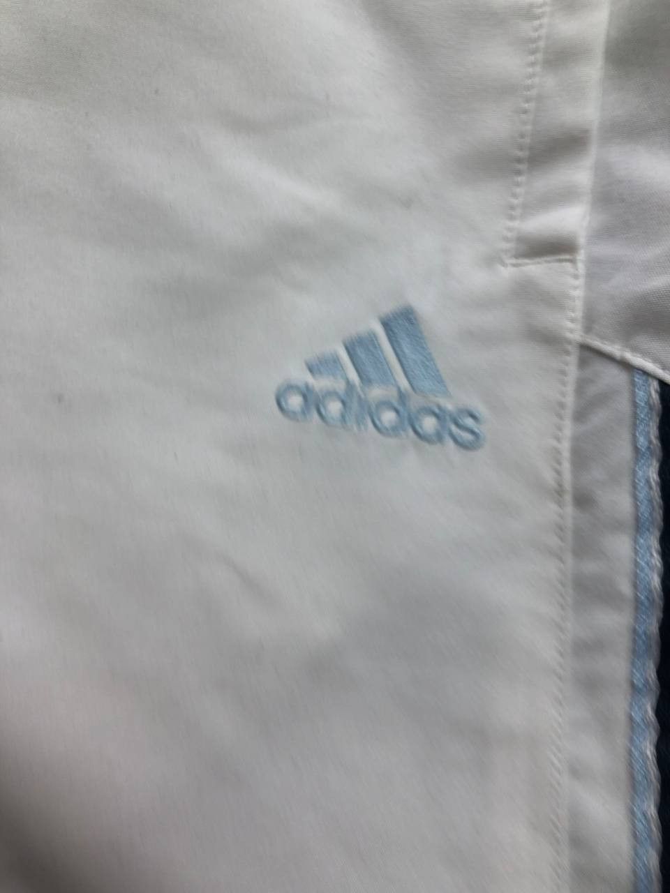 Adidas streetwear shorts white logo Adidas Vintage crazy Y2K Size US 36 / EU 52 - 5 Thumbnail