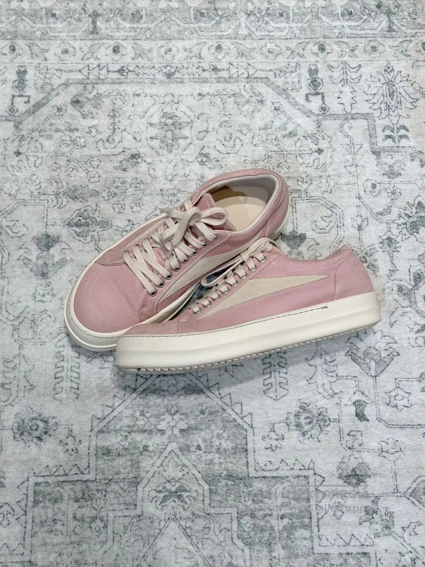 Rick Owens Rick Owens x Vans Canvas Pink Shoes. Size US 8.5 / EU 41-42 - 3 Thumbnail