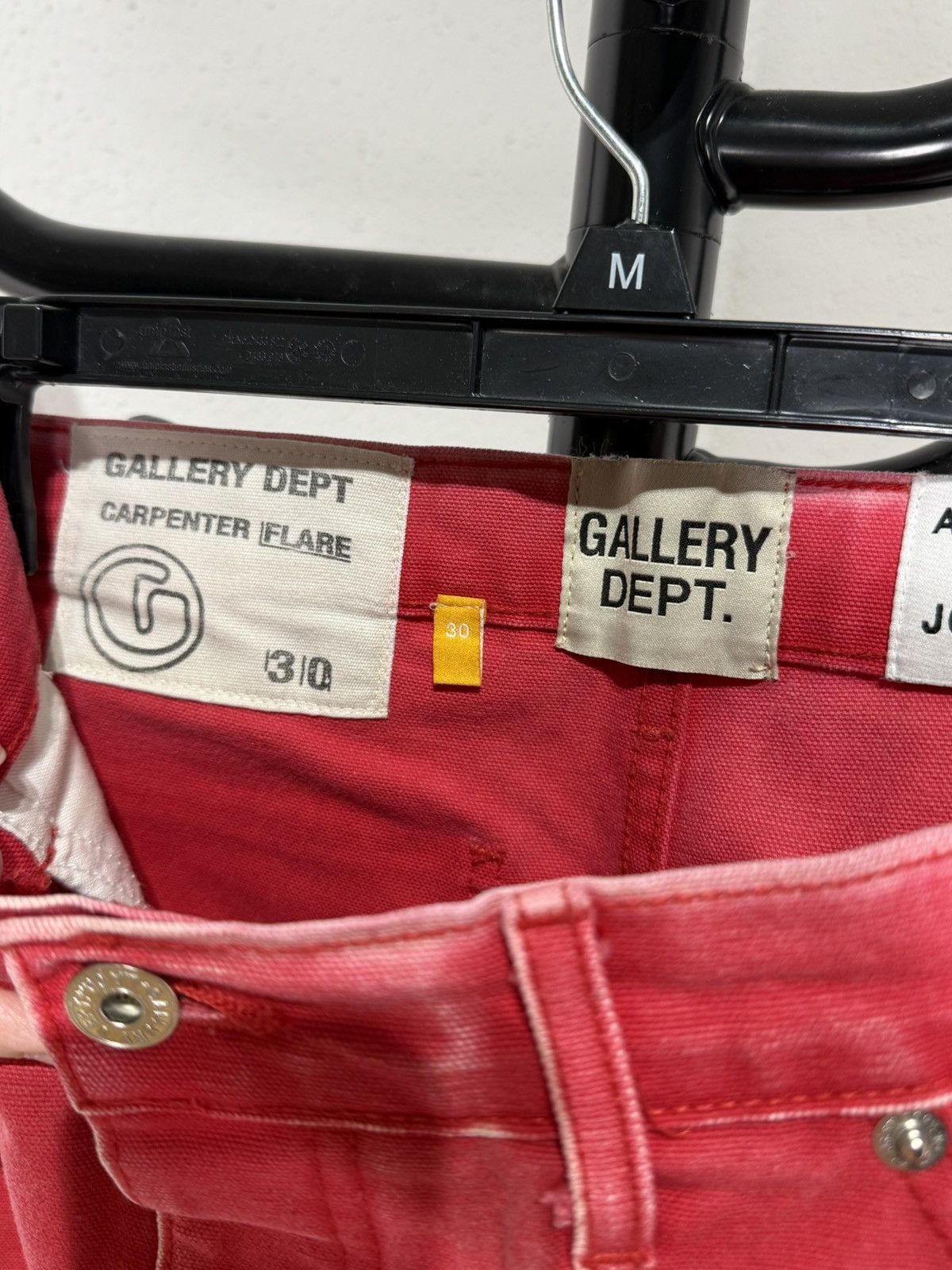 Gallery Dept. Gallery Dept. La Flare Carpenter Red Jeans Size US 30 / EU 46 - 3 Thumbnail