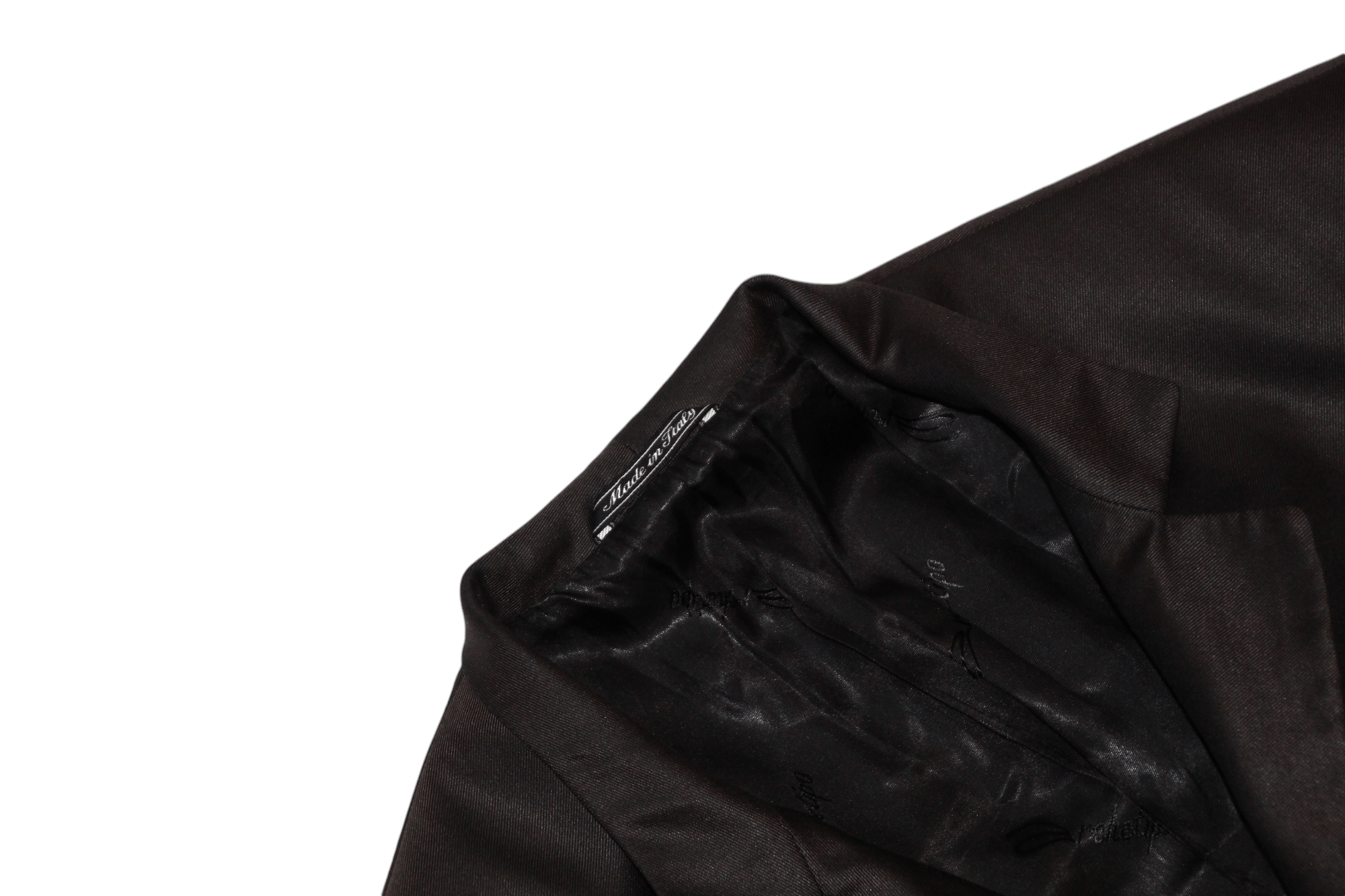 Carlo Pignatelli VTG🔥Archetipo Couture Satin Silk Wool Trench Coat Size US L / EU 52-54 / 3 - 12 Thumbnail