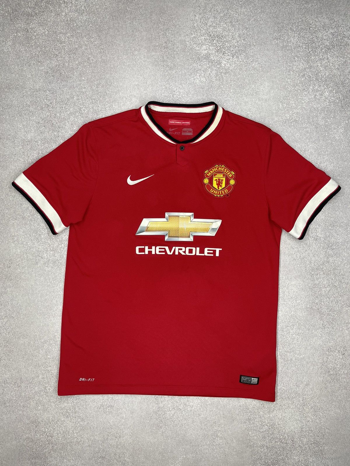 Nike Mens Nike Manchester United Jersey 2014 Red Football Soccer Size US L / EU 52-54 / 3 - 2 Thumbnail