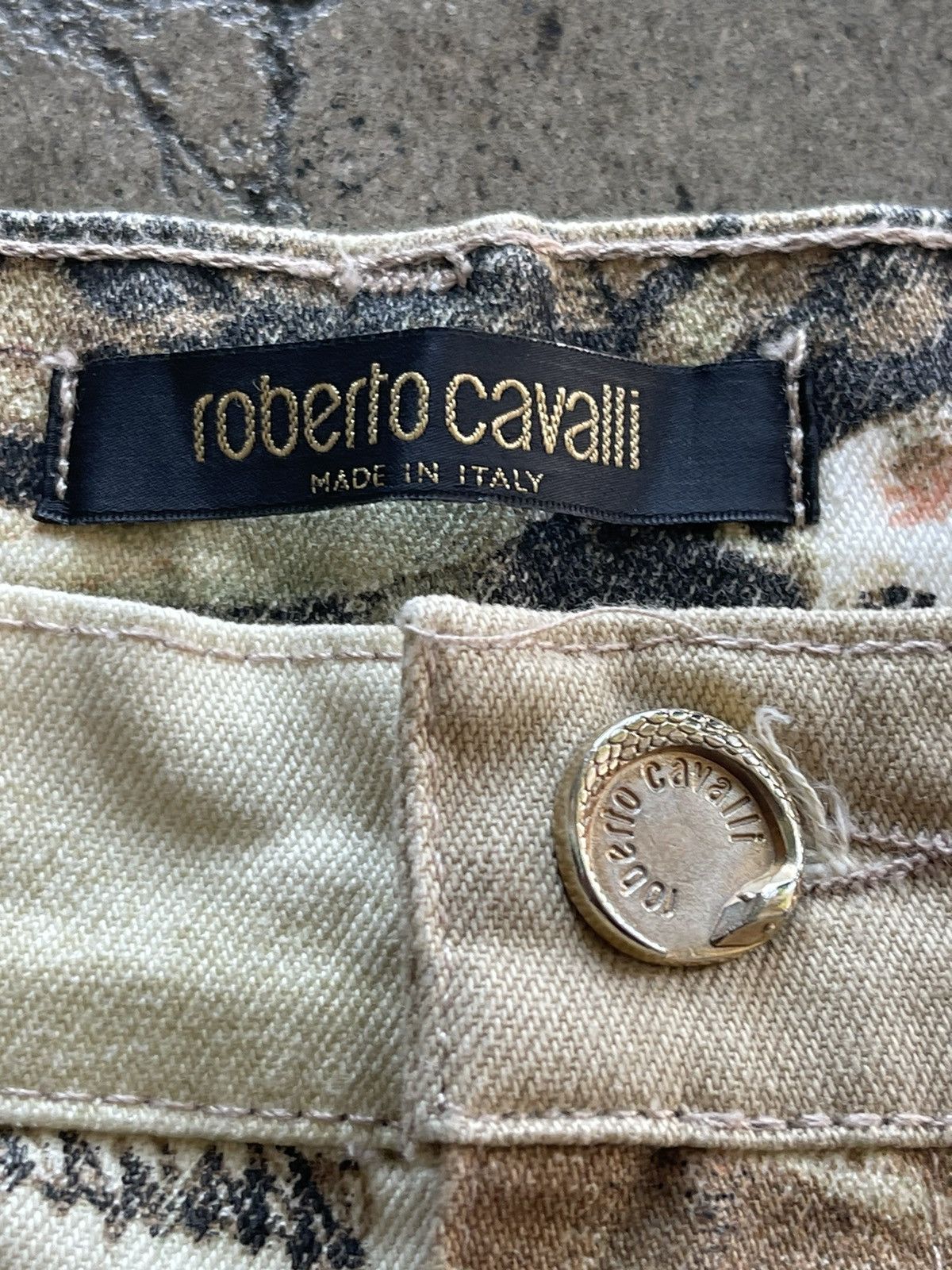 Roberto Cavalli Roberto Cavalli Y2K Floral Pants Size US 28 / EU 44 - 5 Thumbnail