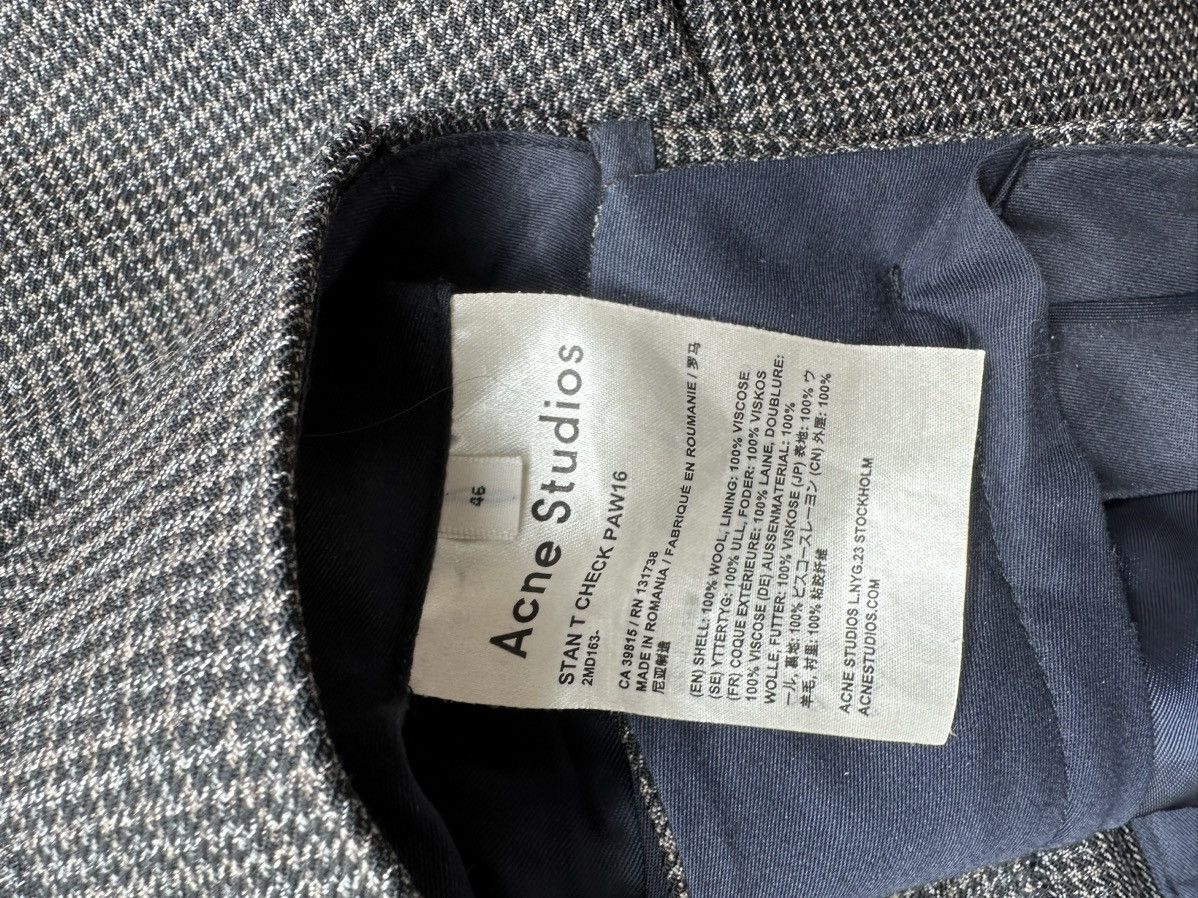 Acne Studios Acne Studios Stan T Check AW16 Men’s Pants, Size 30 Size US 30 / EU 46 - 6 Thumbnail