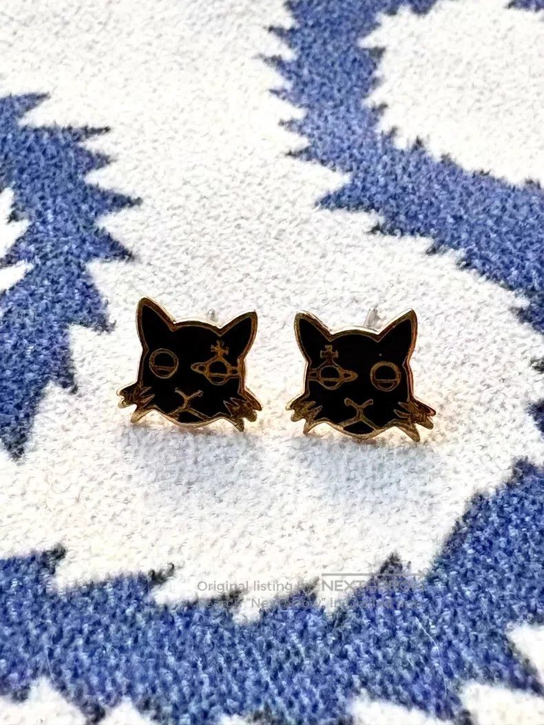 Vivienne Westwood Vivienne Westwood Vintage Black and Gold Little Cat Saturn Size ONE SIZE - 1 Thumbnail