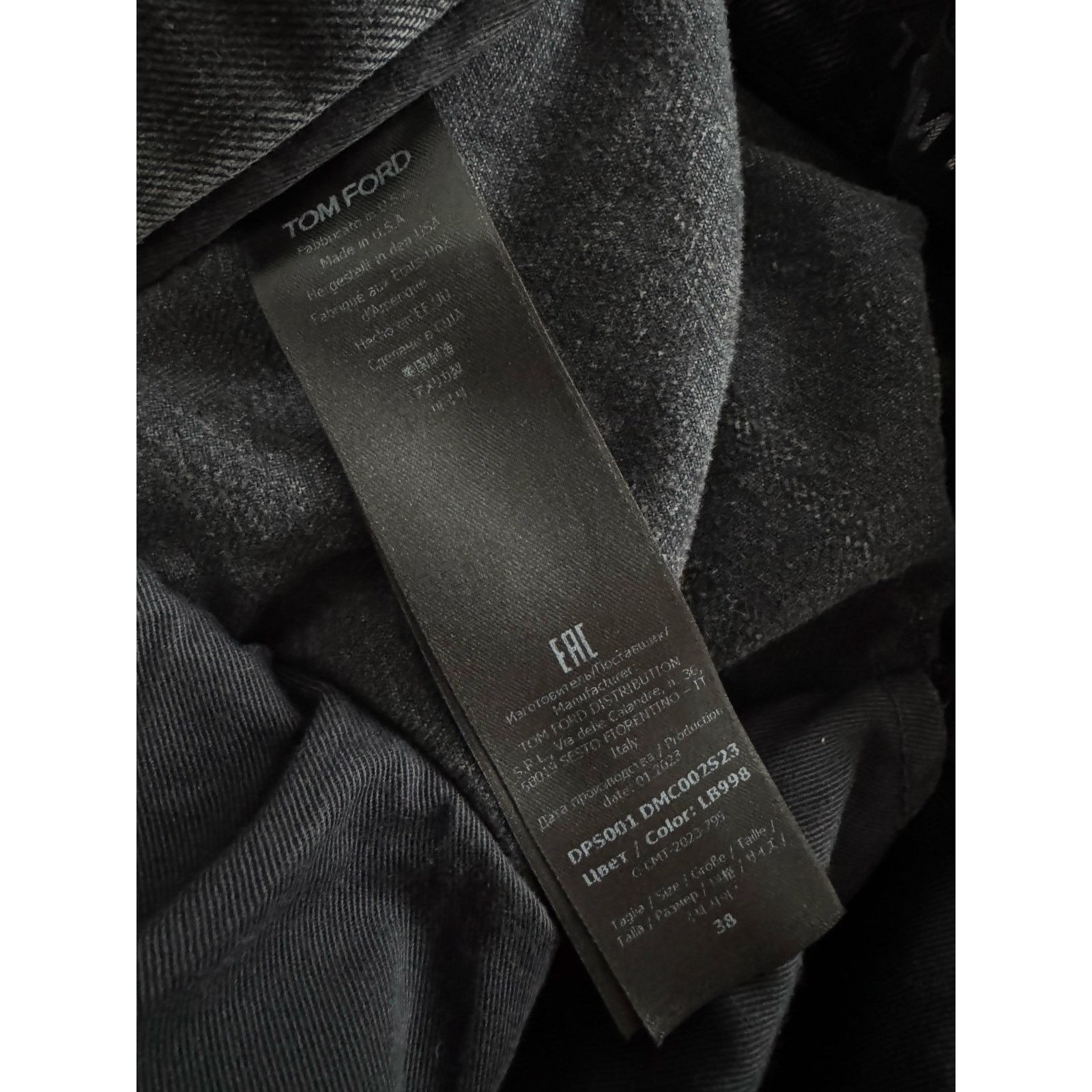 Tom Ford Tom Ford Slim Fit Gray Denim Jeans USA Size US L / EU 52-54 / 3 - 6 Thumbnail