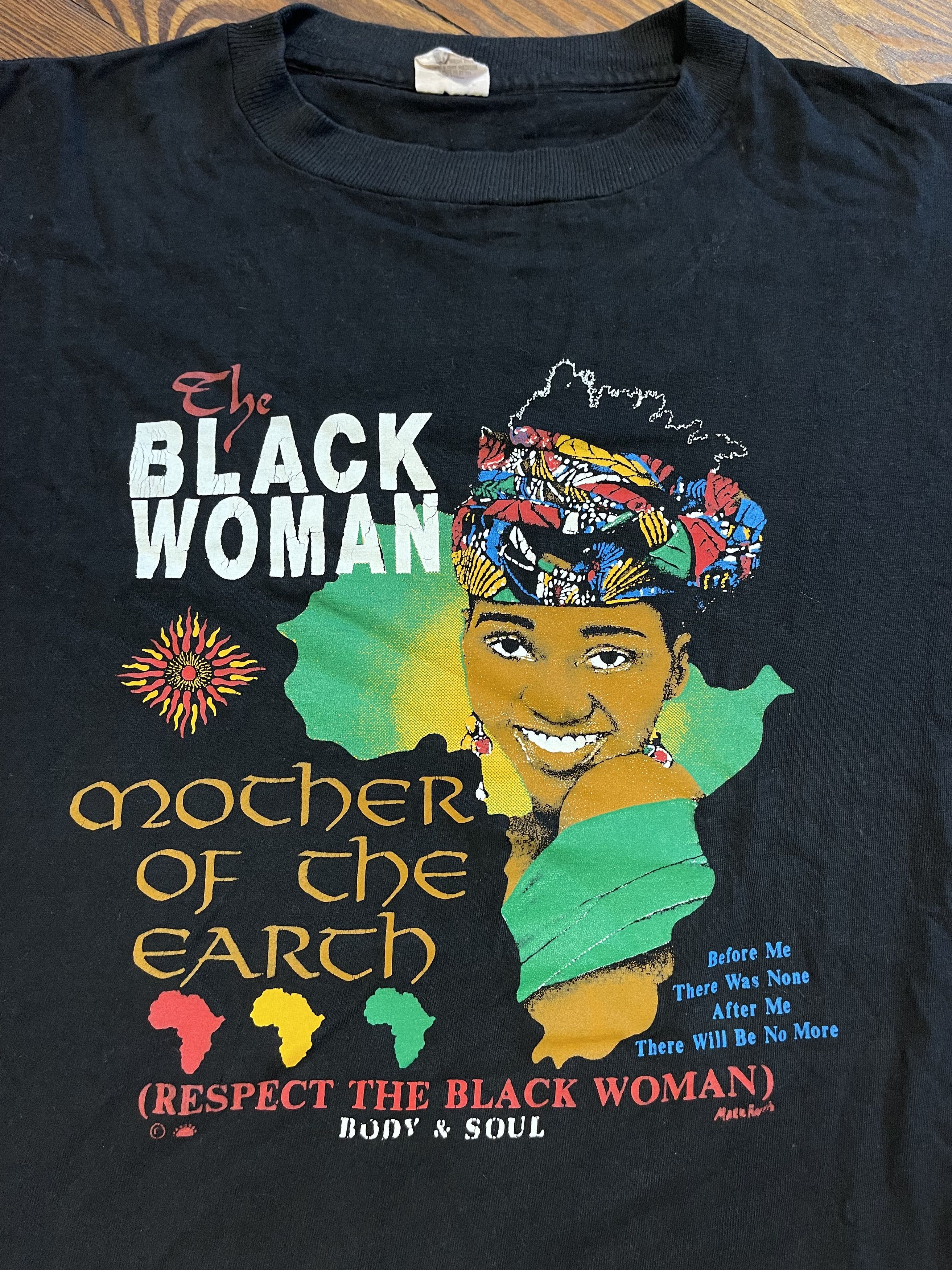 Rap Tees × Vintage 1990's Black Woman Africa Vintage Freaknic Rap T-Shirt Size US L / EU 52-54 / 3 - 3 Thumbnail