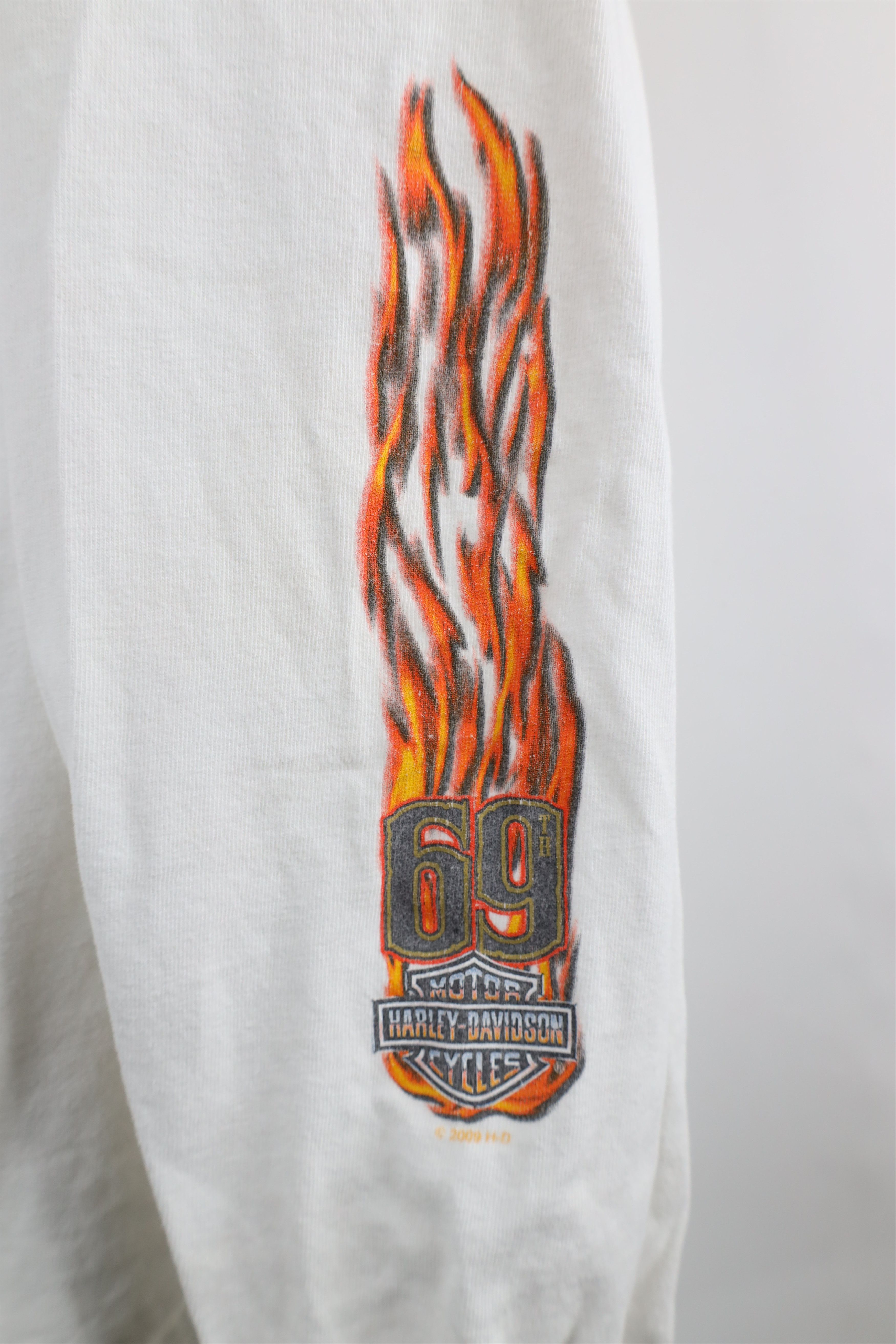 Harley Davidson Vintage Harley Davidson Fire Flames Long Sleeve T-Shirt USA Size US XXL / EU 58 / 5 - 4 Thumbnail