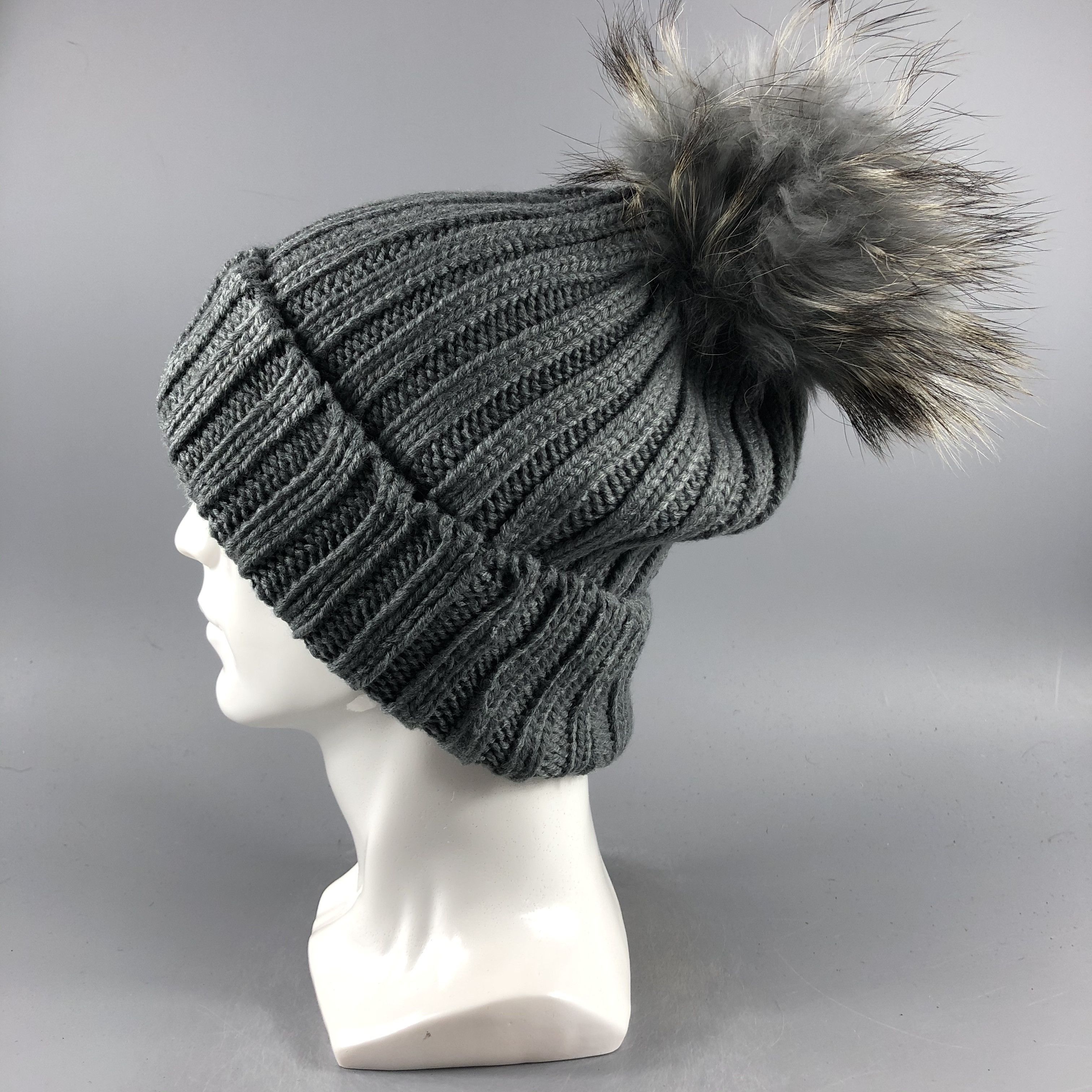 Japanese Brand × Vintage Unknown Bobble Ribbed Beanie Snow Hat Snow Cap -D427 Size ONE SIZE - 1 Thumbnail