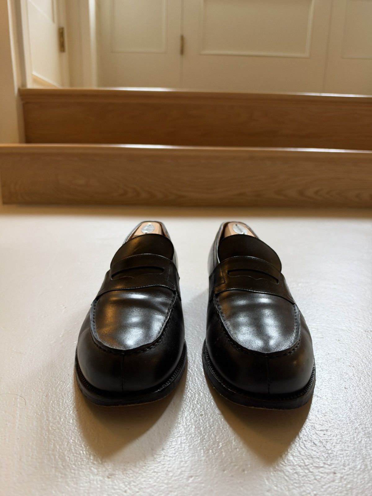 J.M. Weston 180 Moccasin Loafer | Black Calf | 10d (Us 11), Men's — image 2 of 6