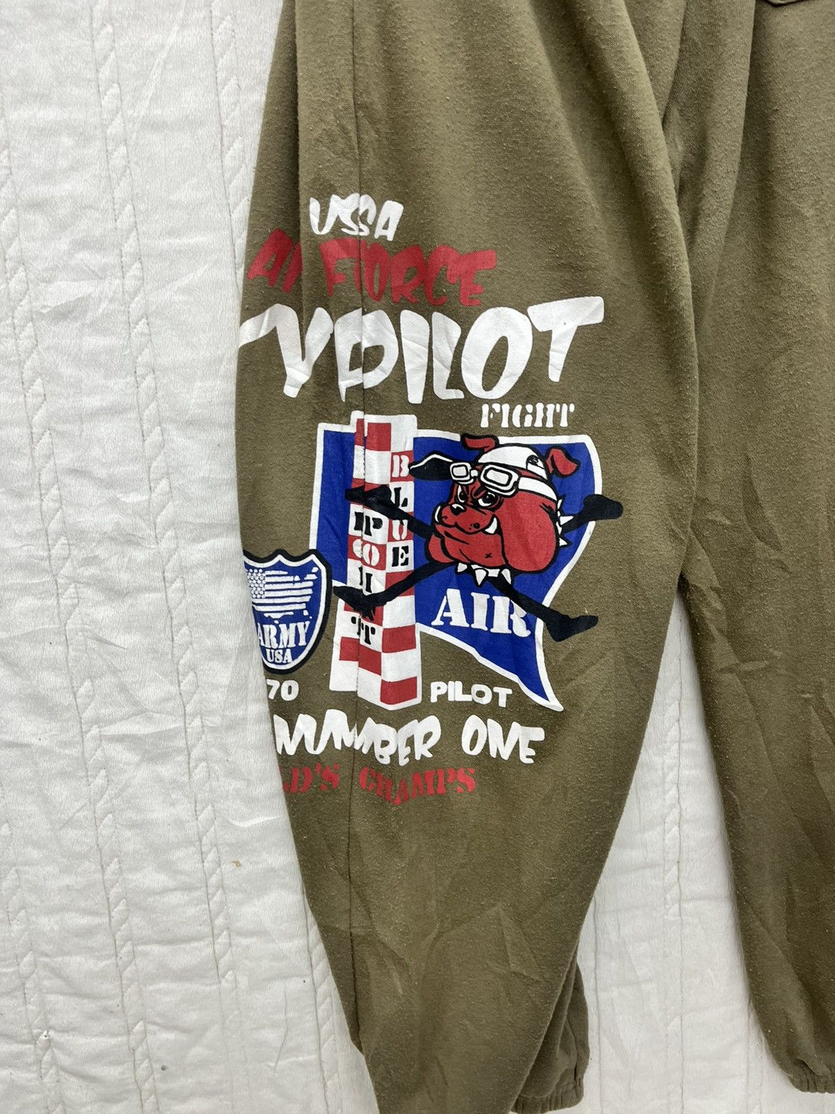 Vintage US ARMY BERLIN AIR FORCE JOGGER PANTS Size US 30 / EU 46 - 7 Thumbnail