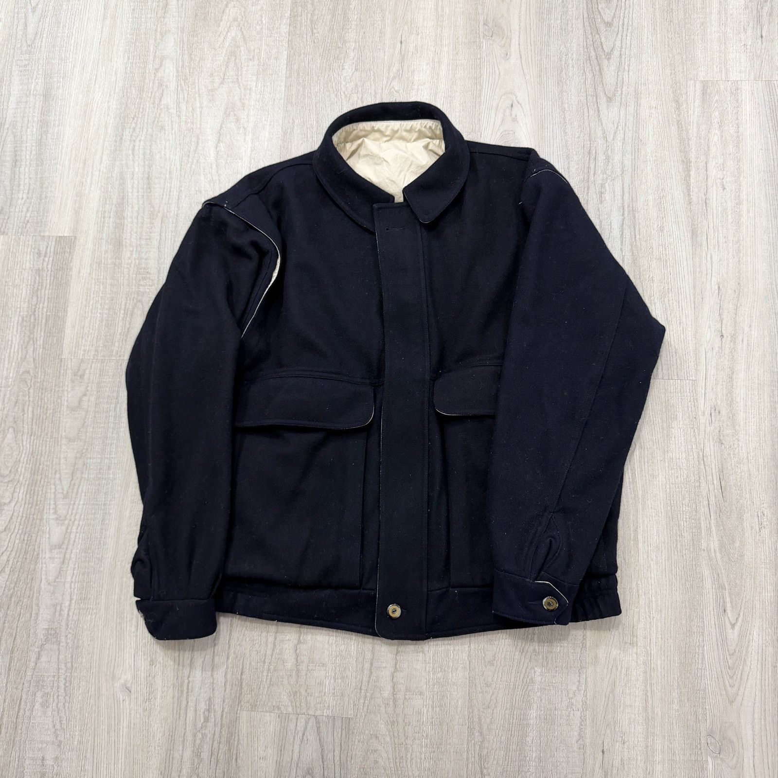Vintage Vintage Zero King Reversible Jacket Men's Large Blue Beige Size US L / EU 52-54 / 3 - 1 Thumbnail