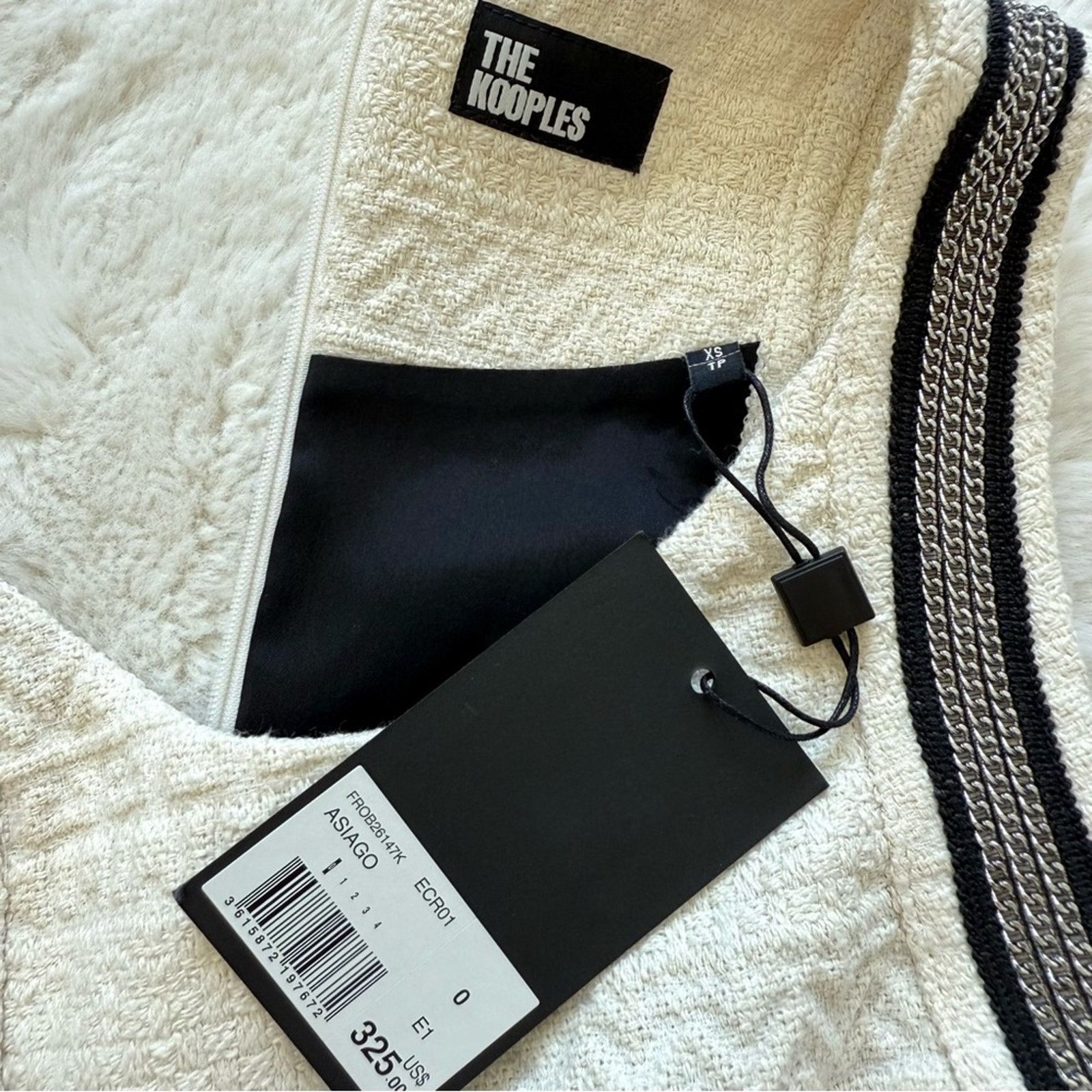 The Kooples NWT The Kooples women tweed white dress size 0 or XS/S 325$ Size XS / US 0-2 / IT 36-38 - 8 Thumbnail