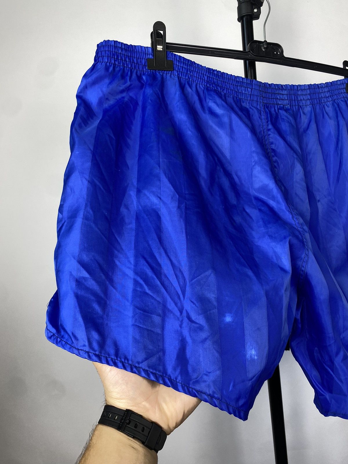 Adidas × Vintage Vintage Adidas Blue West Germany Shorts 80s Football Soccer Size US 38 / EU 54 - 9 Thumbnail