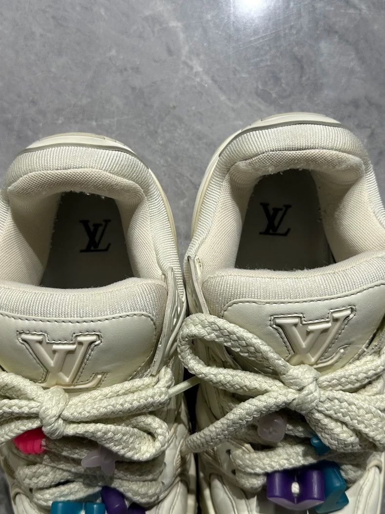 Louis Vuitton Louis Vuitton Trainer maxi original white fat ding shoes Size US 8 / EU 41 - 6 Thumbnail