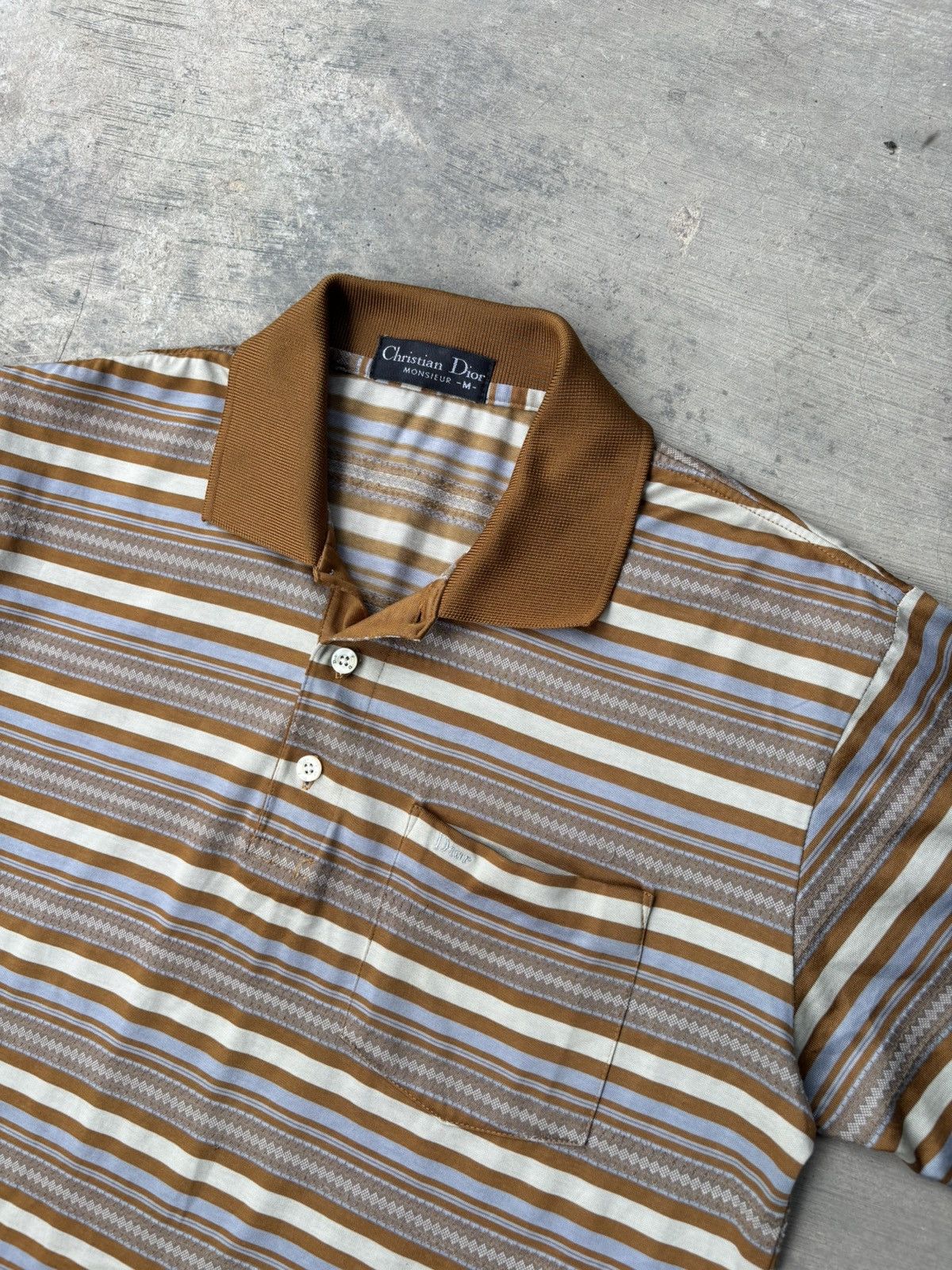 Christian Dior Monsieur Vintage Christian Dior Monsieur Polo Shirt Size US M / EU 48-50 / 2 - 2 Thumbnail