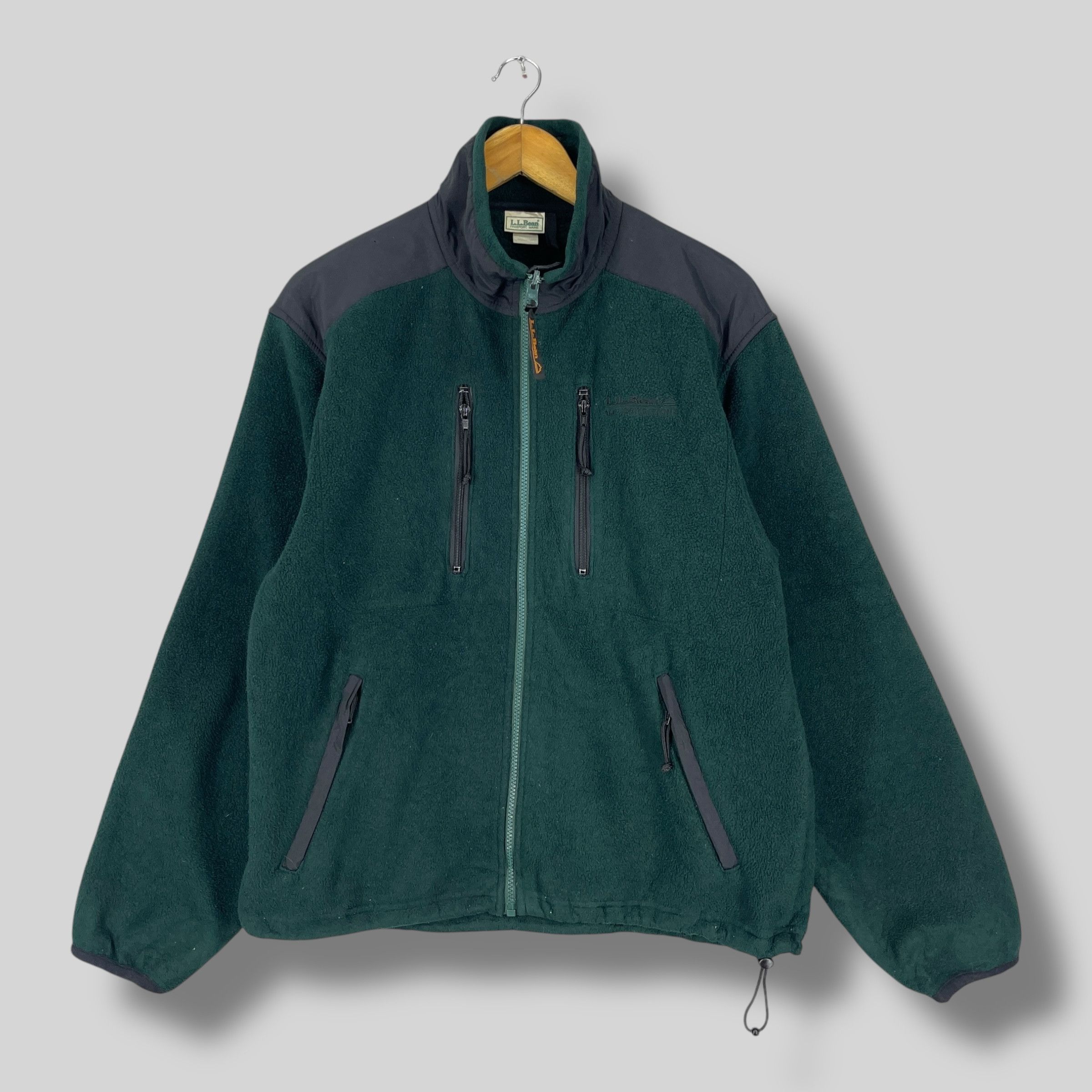 Vintage 90's LL BEAN Multi Zipper Fleece Jacket