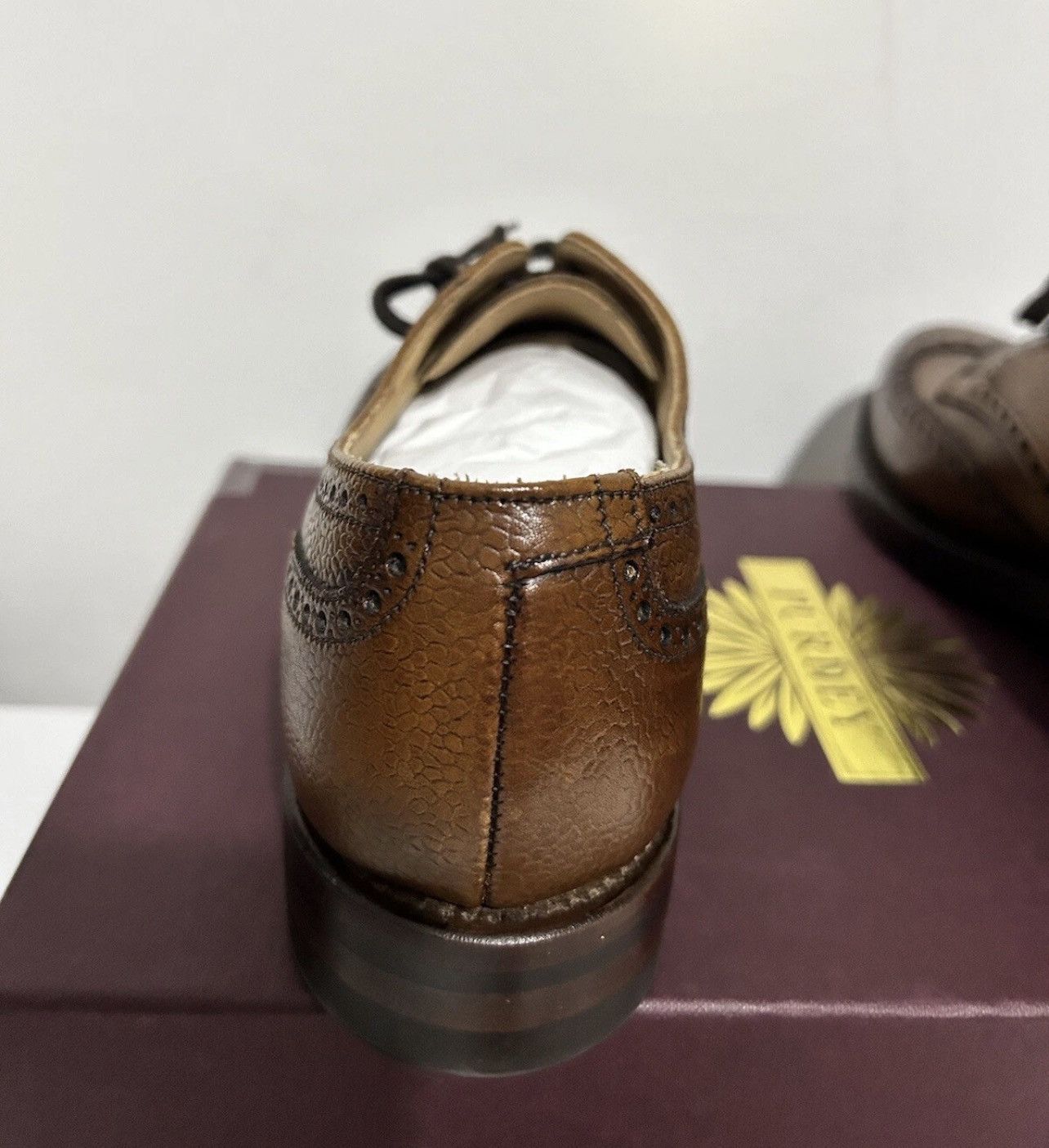 Purdey Purdey Women’s Calf Leather Brogue Size-7.5 UK Size US 10 / IT 40 - 5 Thumbnail
