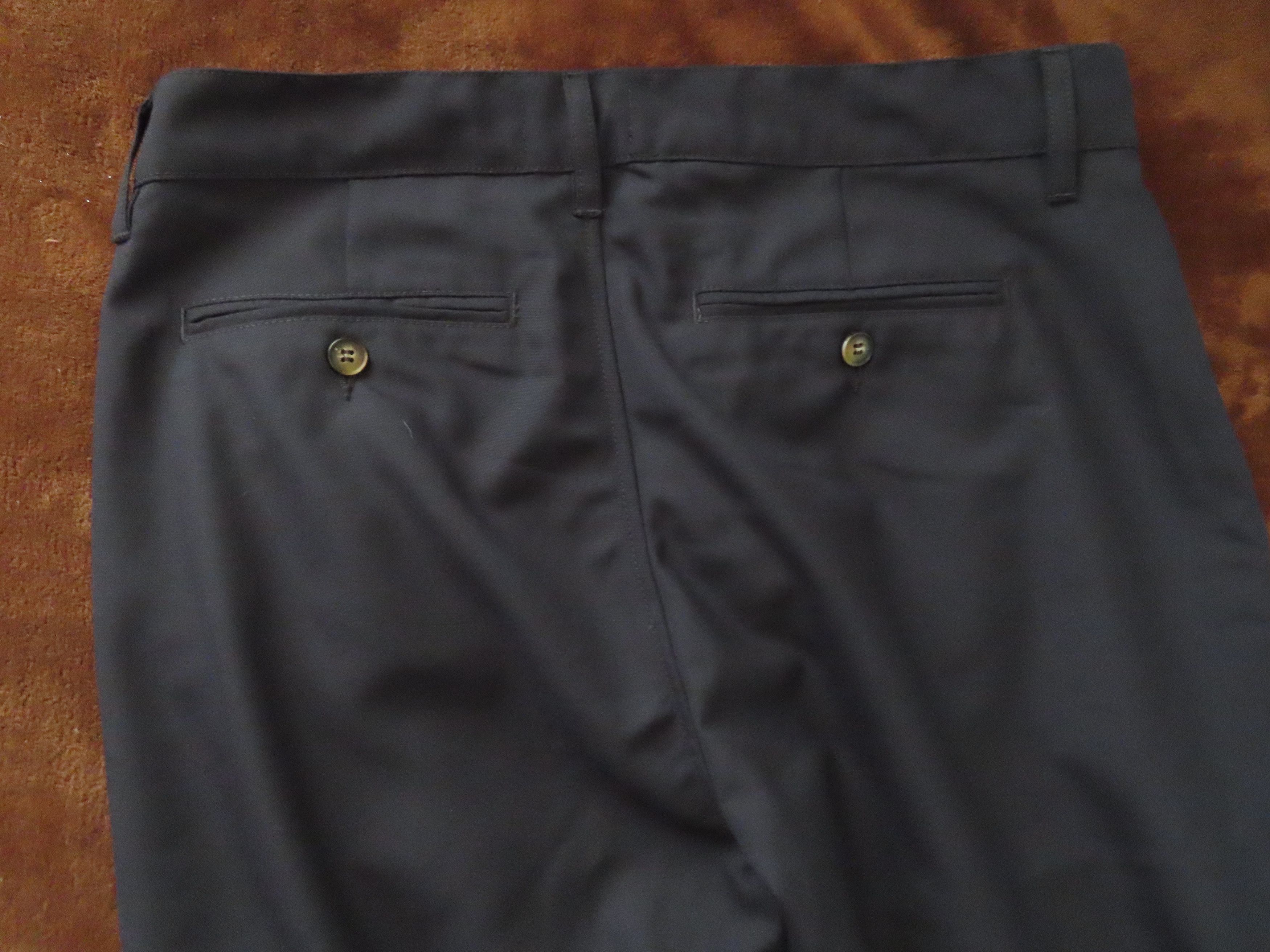 Other Octobre Editions Navy Wool Blend Pleated Front Chino Pants Size US 33 - 4 Thumbnail